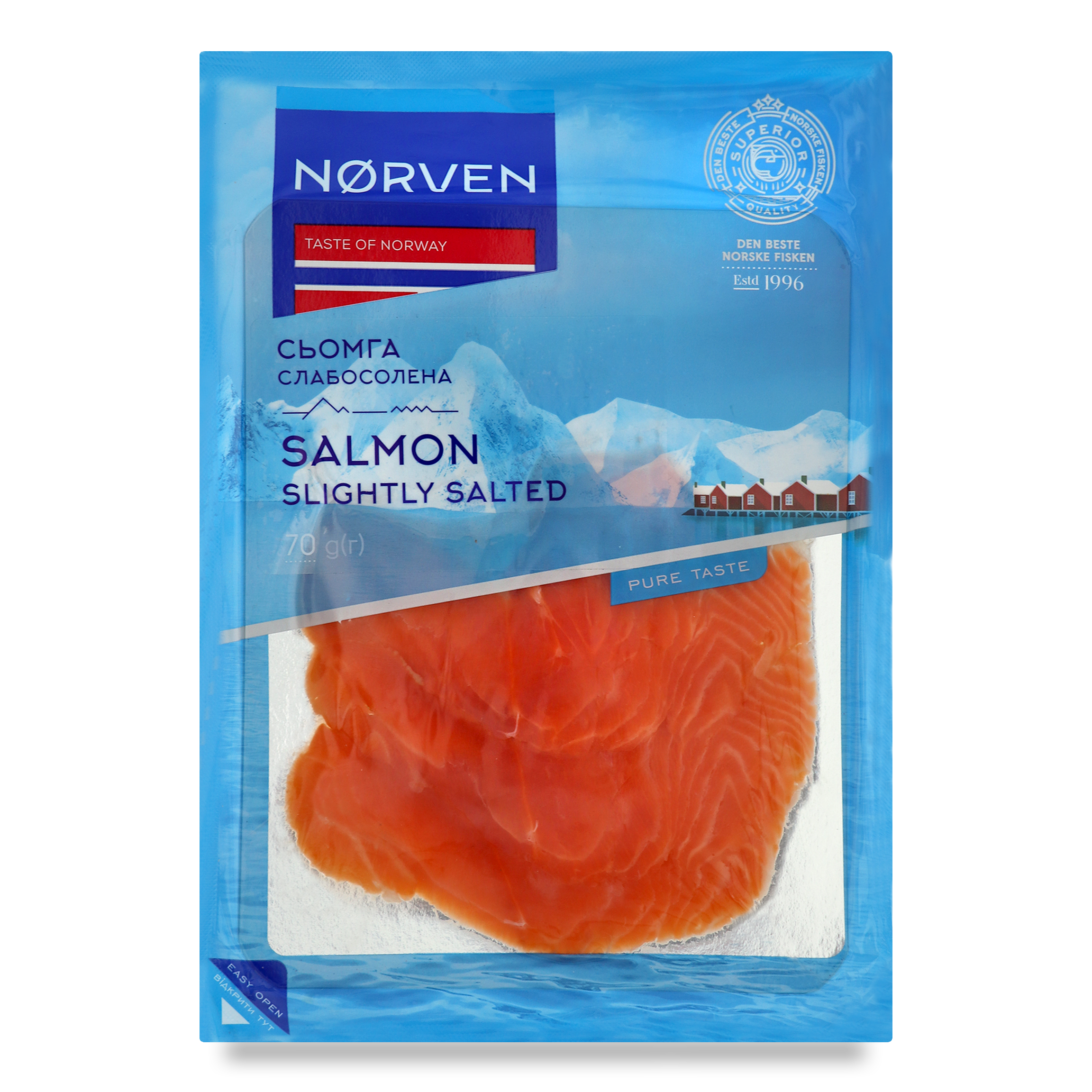 Norven Light Salted Atlantic Salmon Fillet 70g