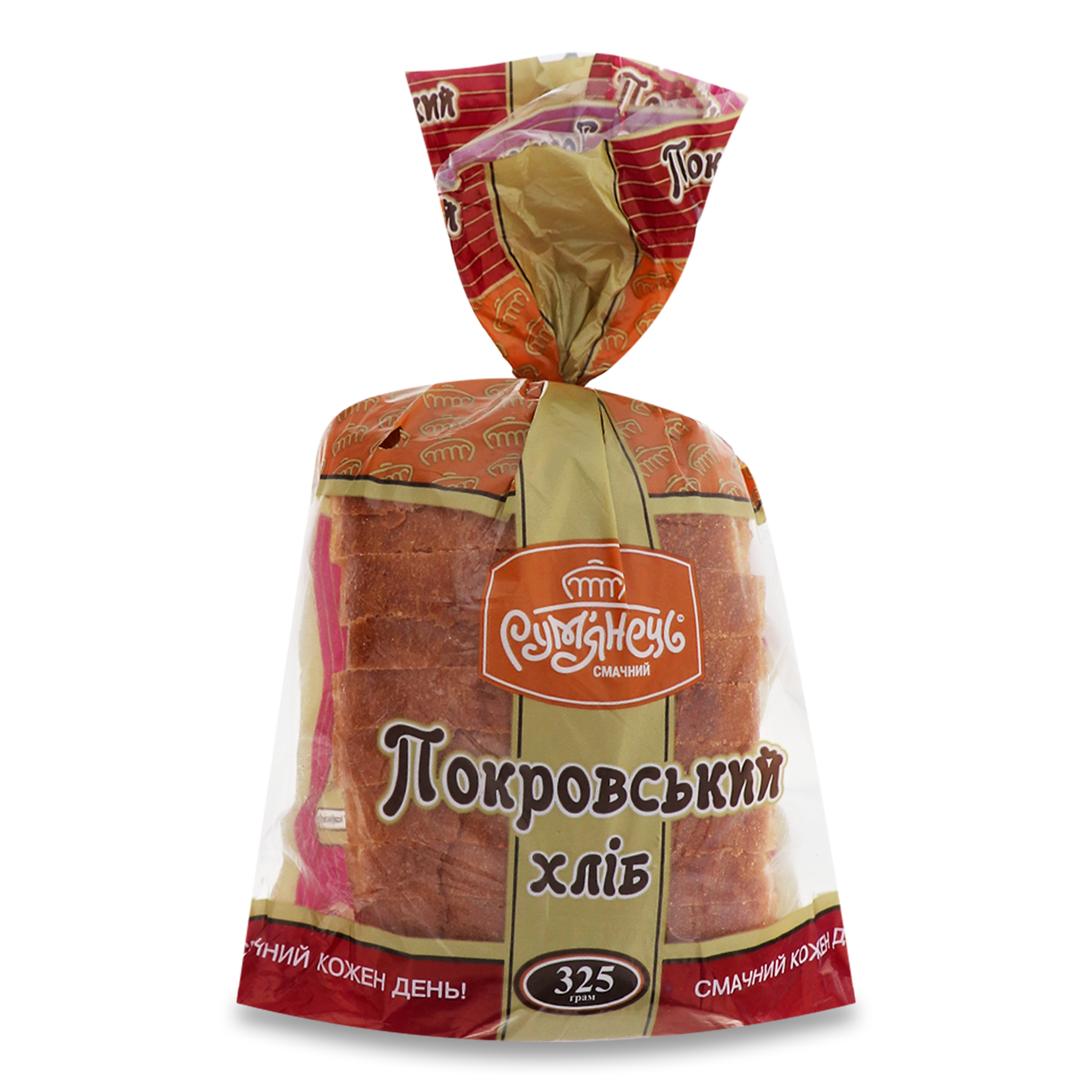 Хліб Рум'янець Покровський половинка 325г 2