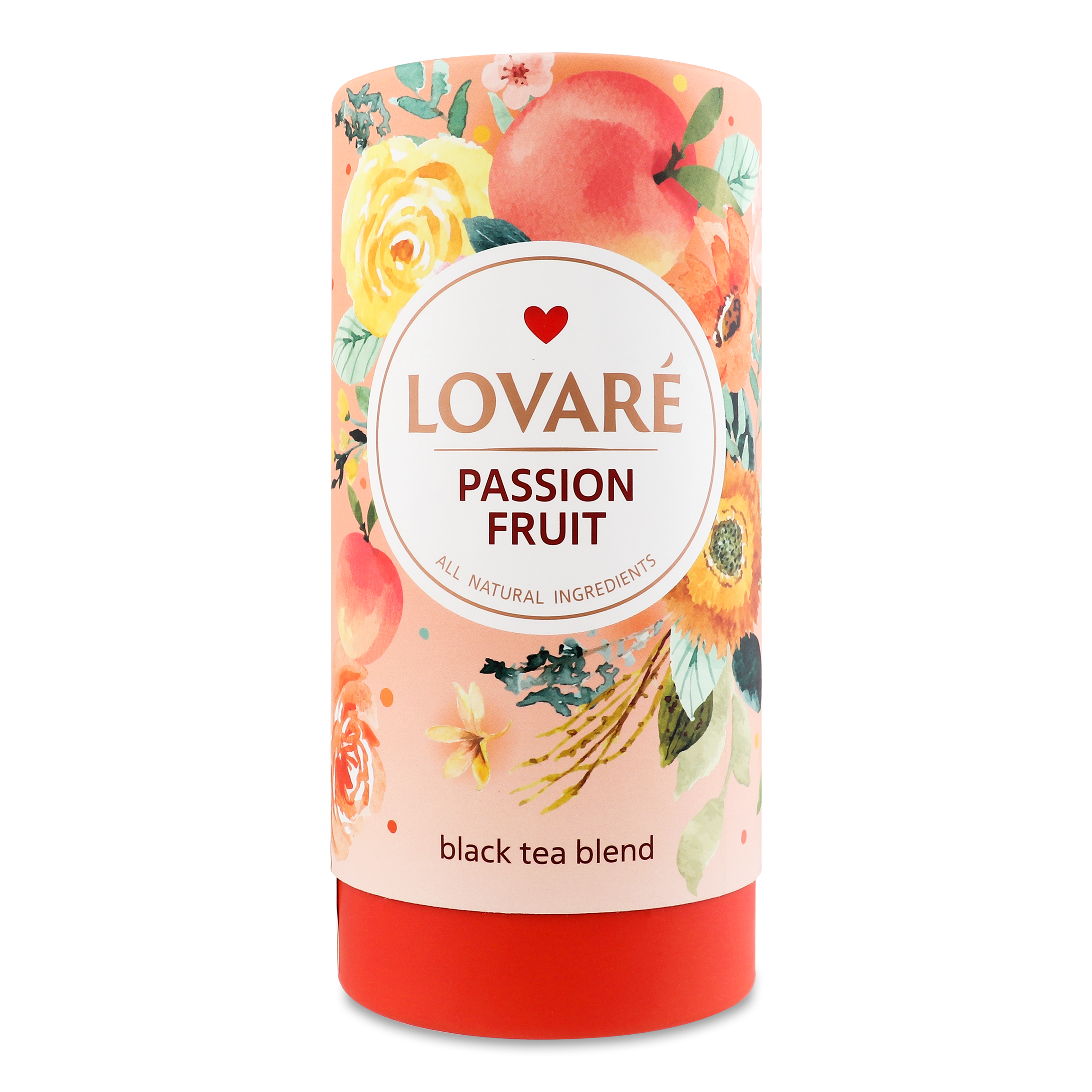 Чай черный Lovare Страстный фрукт листовой с ягодами и фруктами 80г