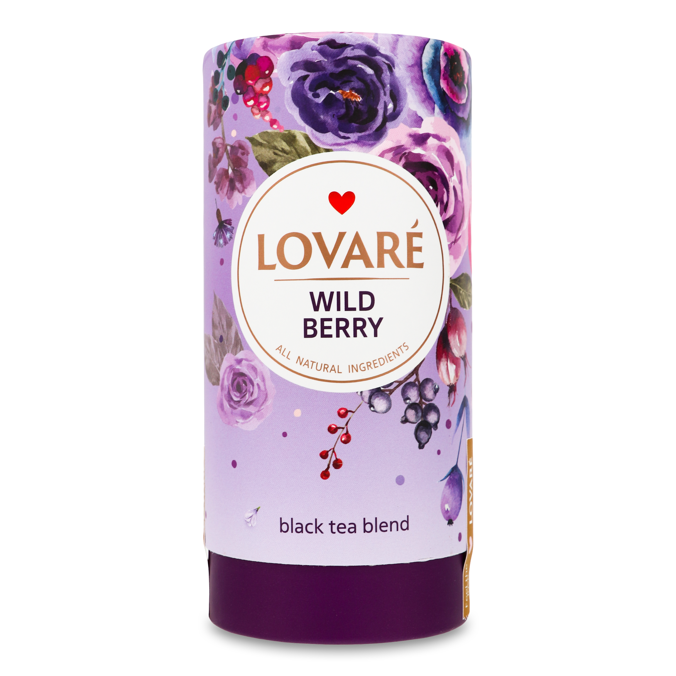 Чай черный Lovare Дикие ягоды цейлонский листовой 80г