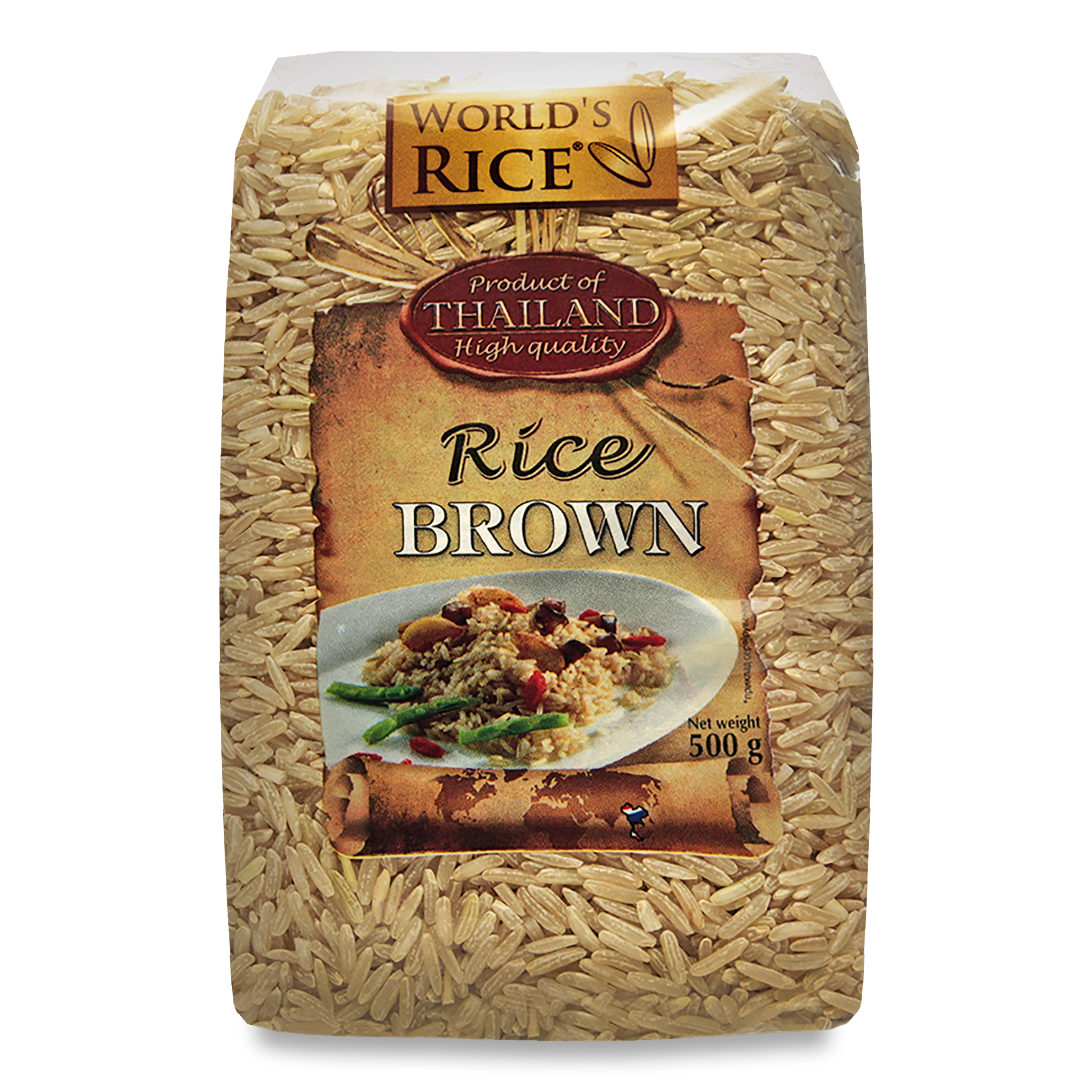 Рис World's Rice нешліфований 500г