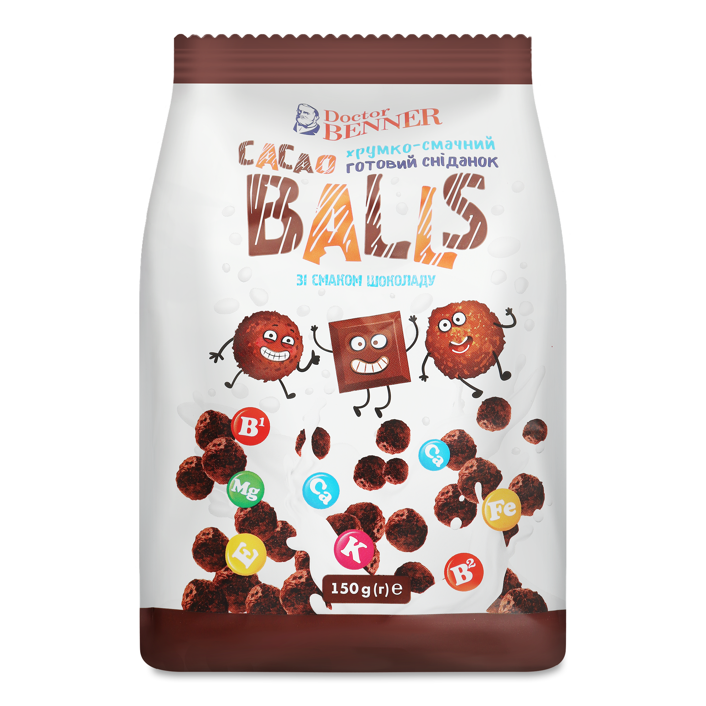 Сухий сніданок Dr.Benner Cacao Balls 150г
