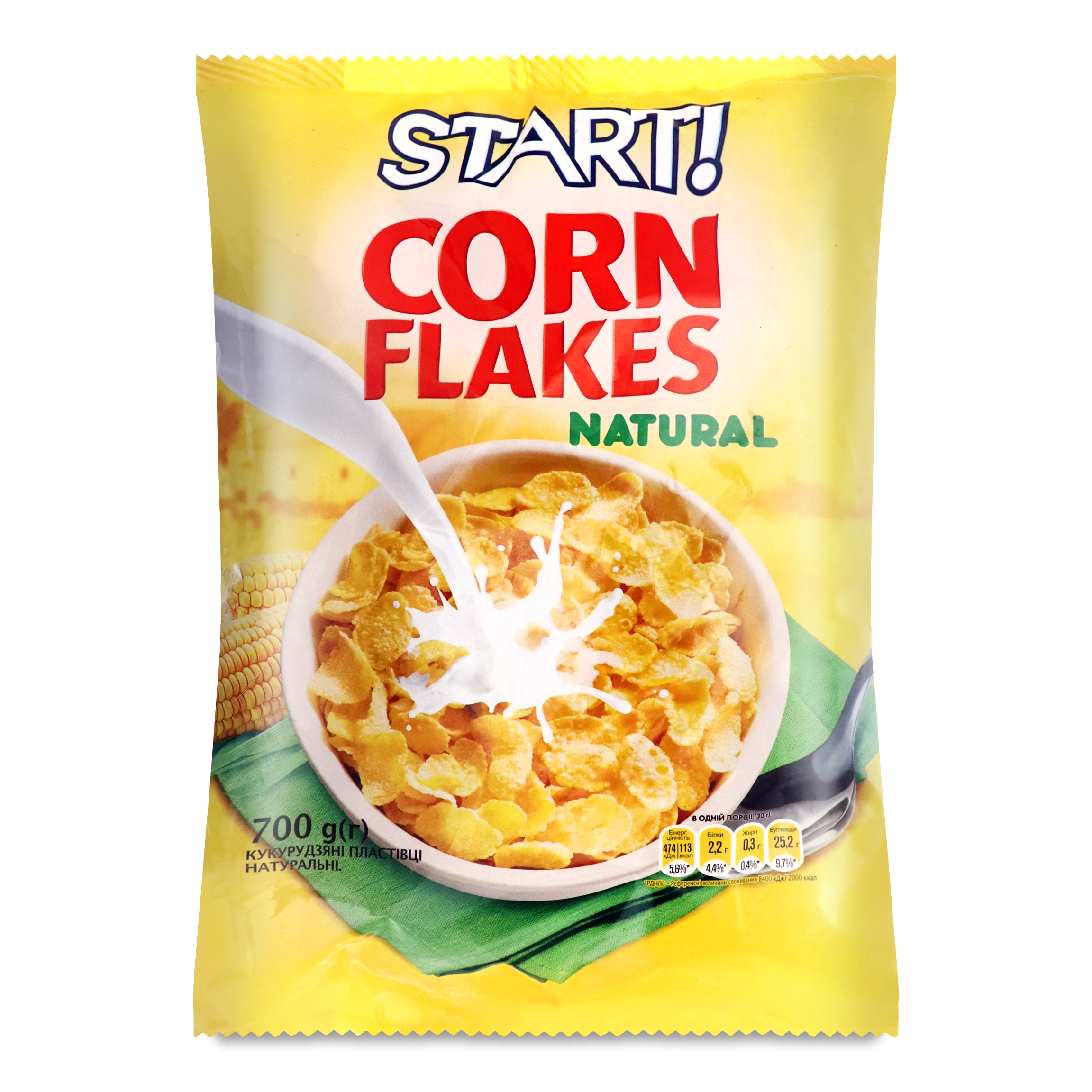 Start! Corn Flakes Natural 700g