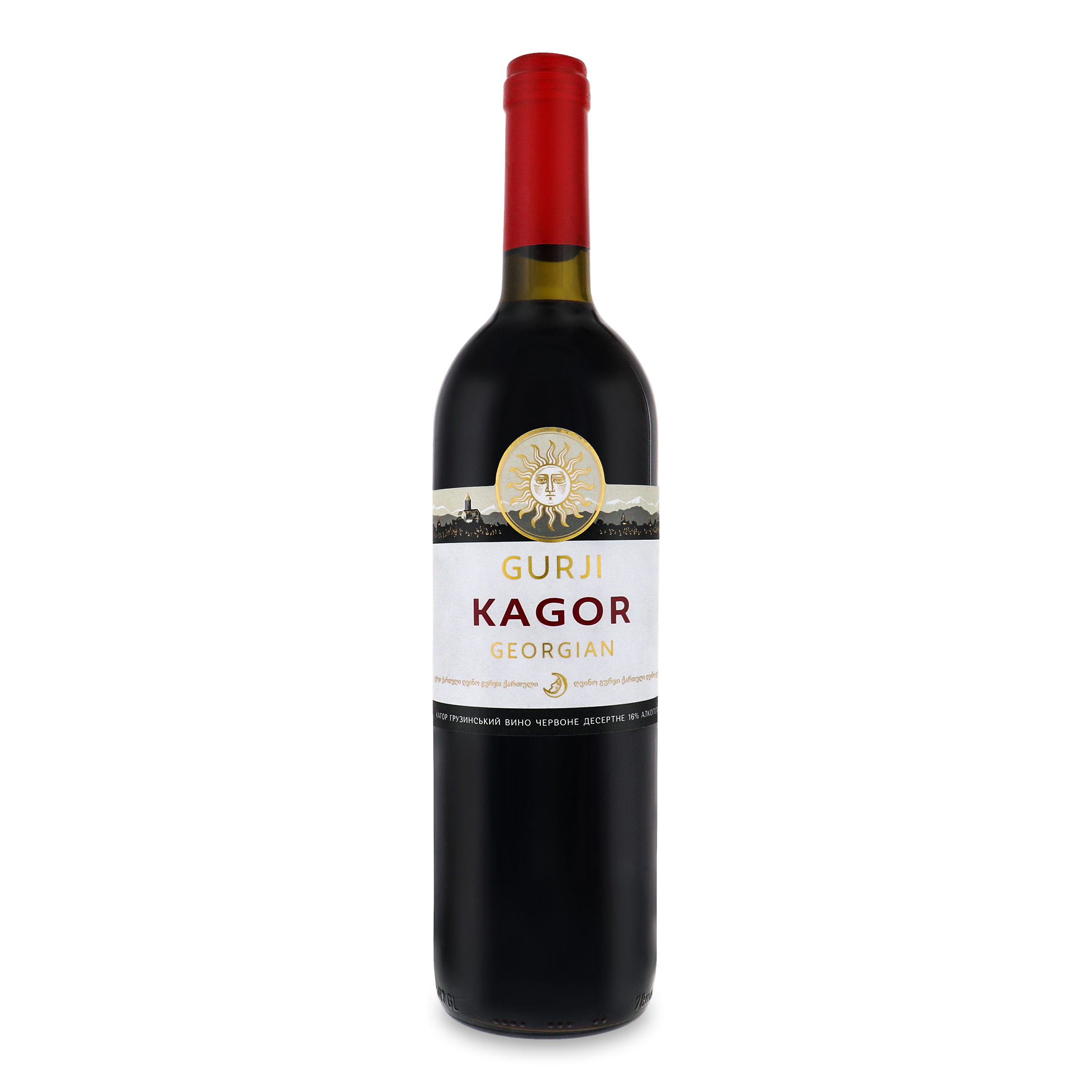 Вино Gurji Kagor Georgian красное сладкое 16% 0,75л