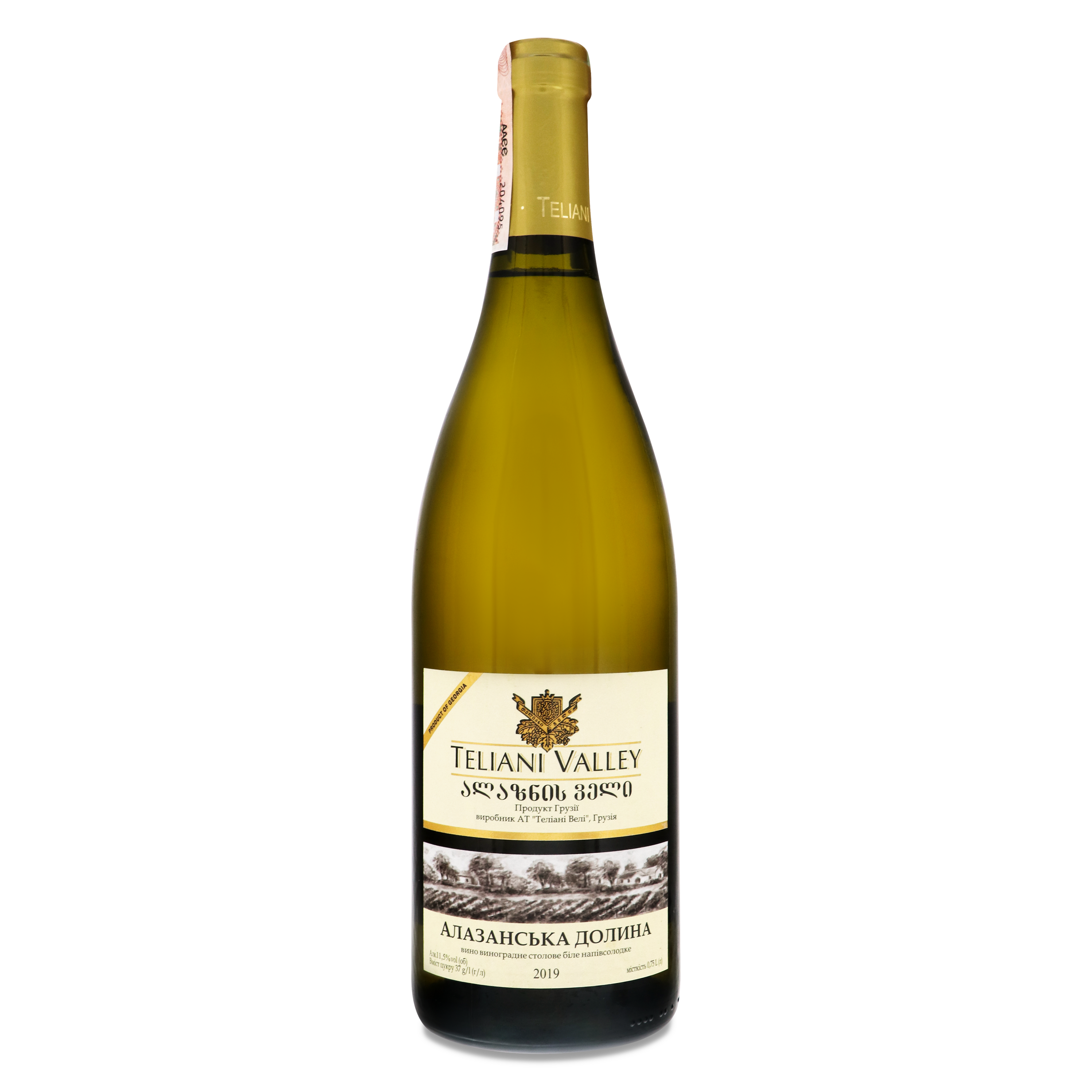 Teliani Valley Alazani Valley White Semisweet Wine 12% 0.75l