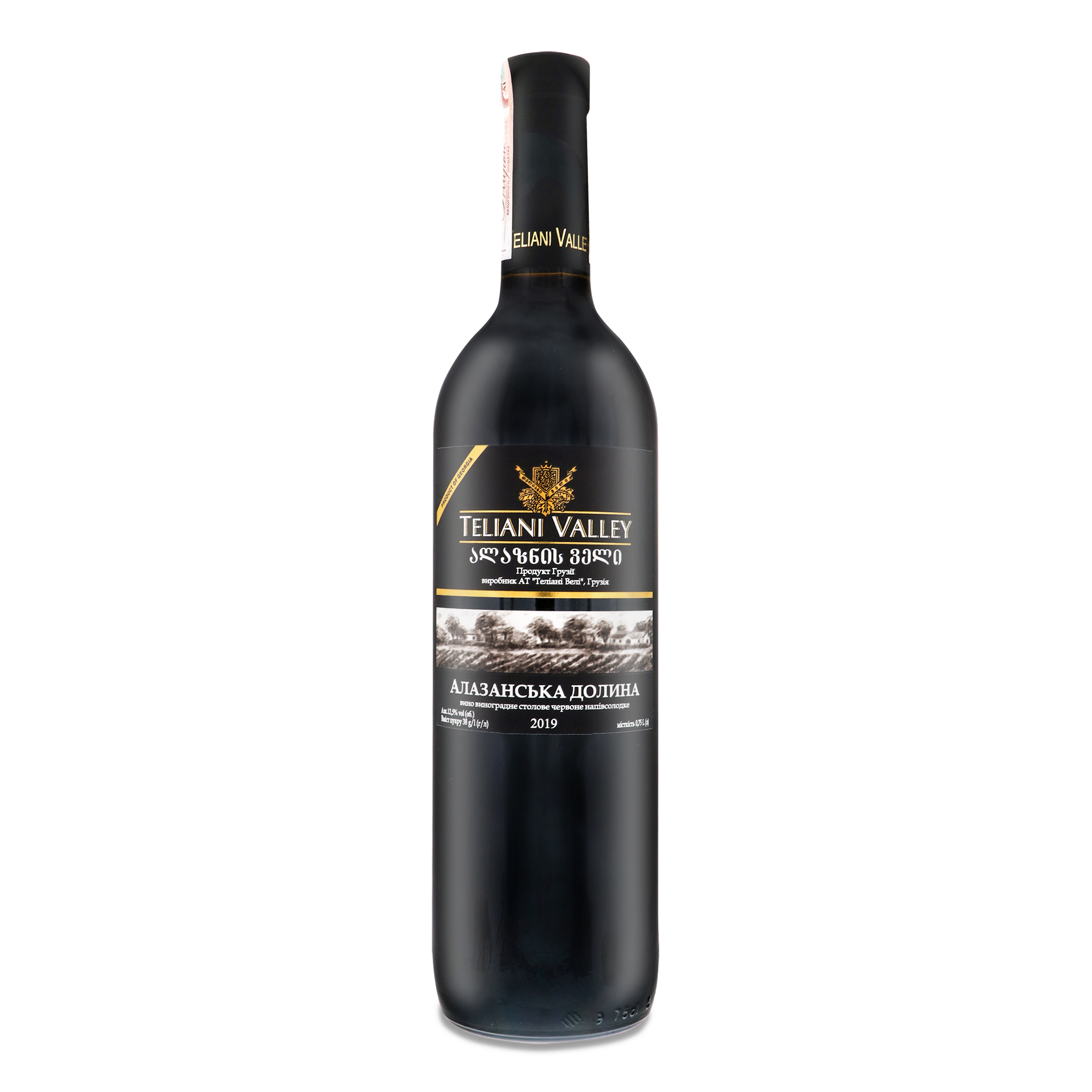 Teliani Valley Alazan Valley Red Semi-Sweet Wine 12% 0.75l