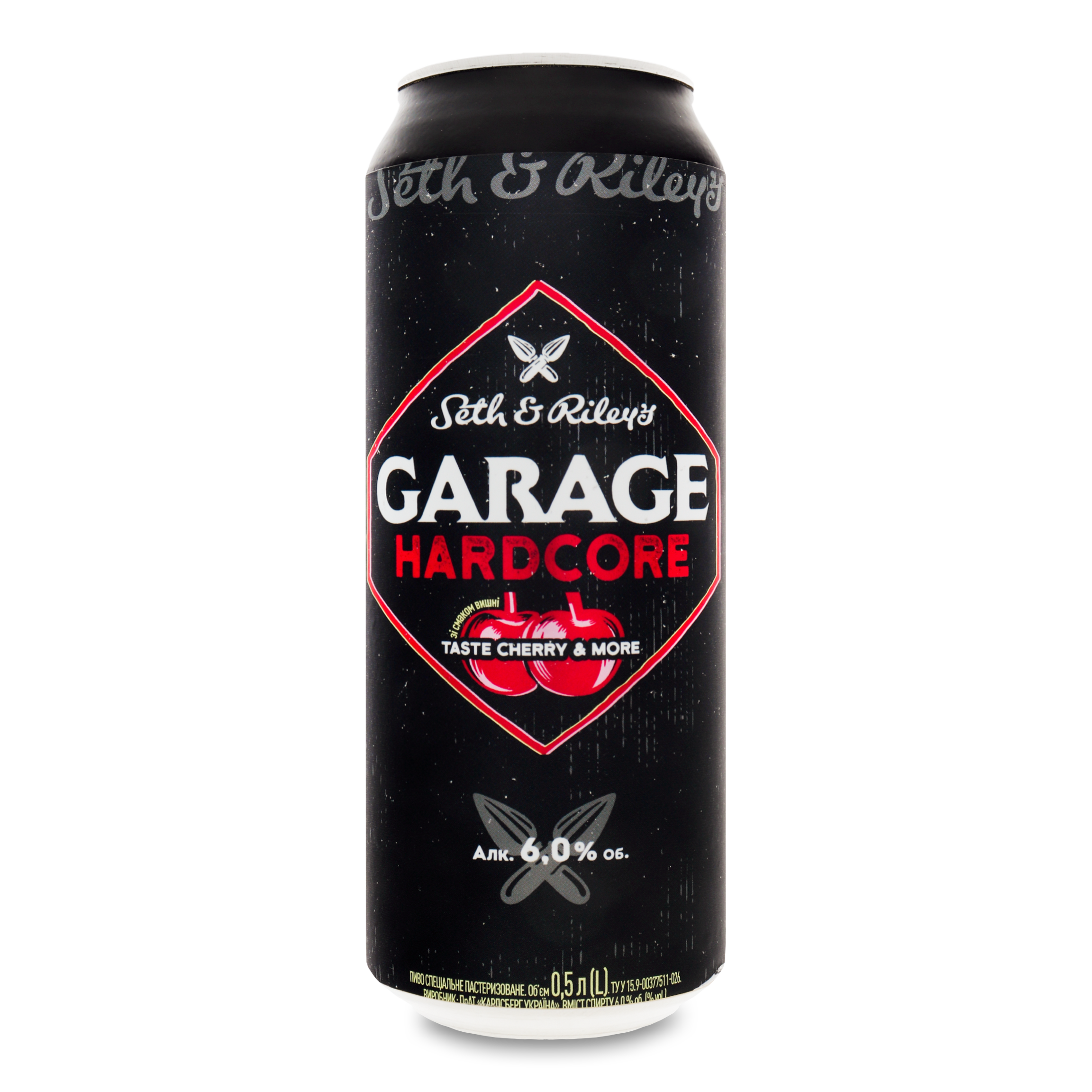 Пиво Seth&Riley’s Garage Hardcore Taste Cherry&More 6% 0,5л