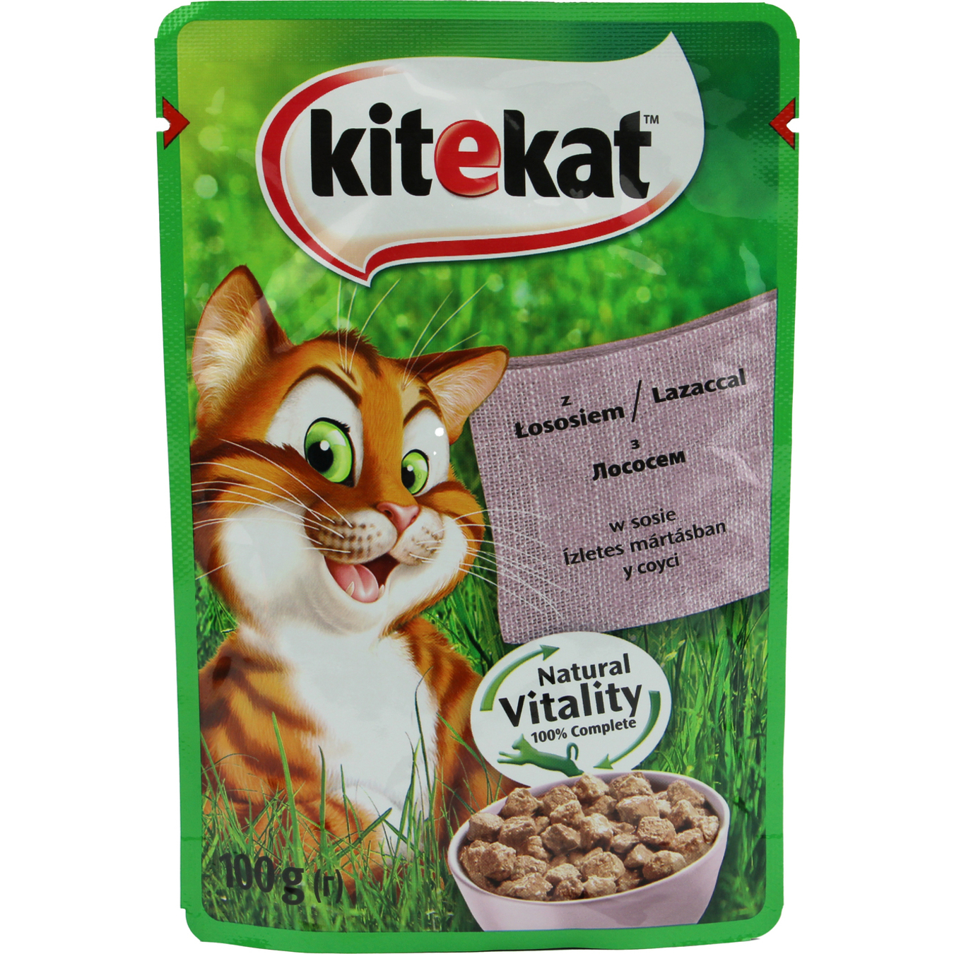 Kitekat food for cats with salmon 100g