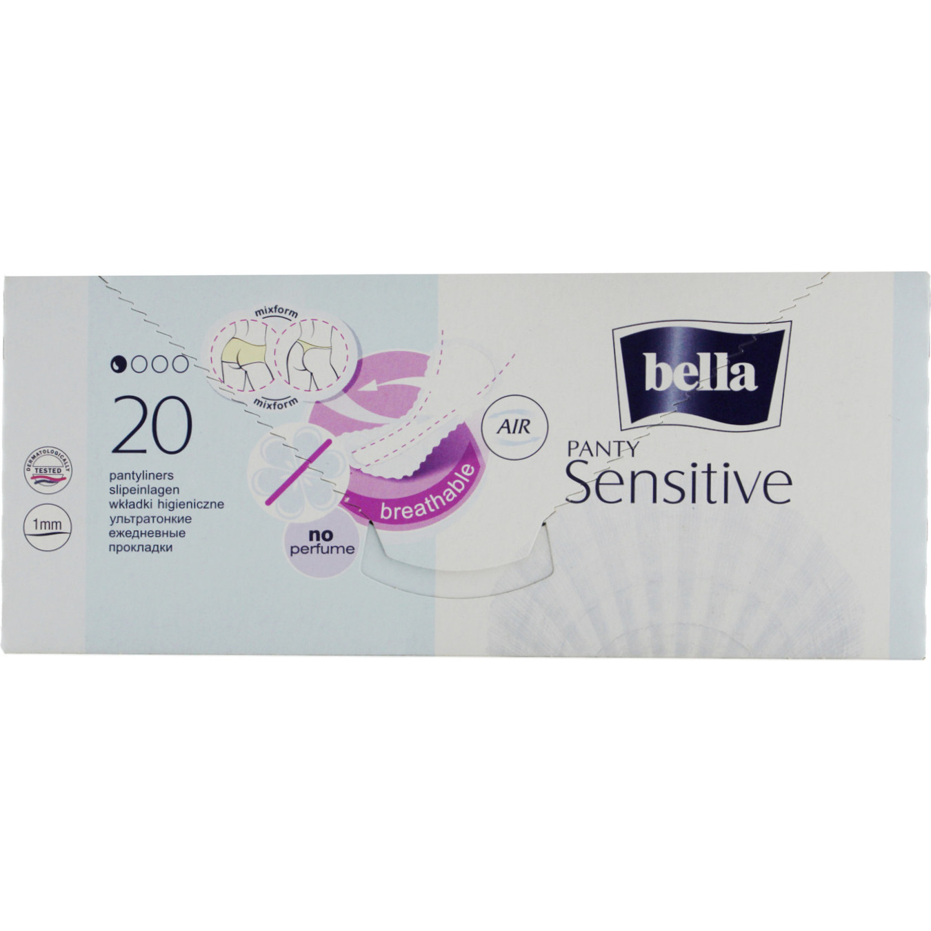 Прокладки ежедневные Bella Panty Sensitive дышащие для чувствительной кожи 20шт 3