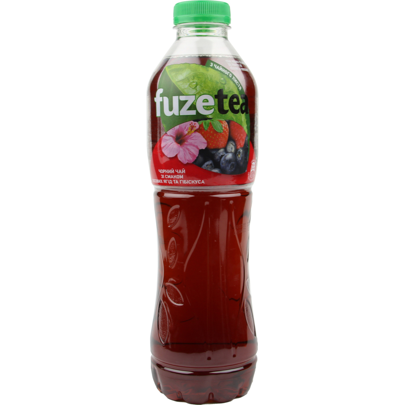 Чай черный холодный Fuzetea со вкусом лесных ягод, гибискус безалкогольный негазированный 1л 3