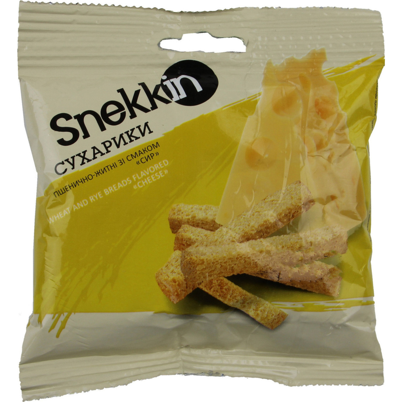 Сухарики Snekkin пшенично-житні зі смаком сиру 35 г