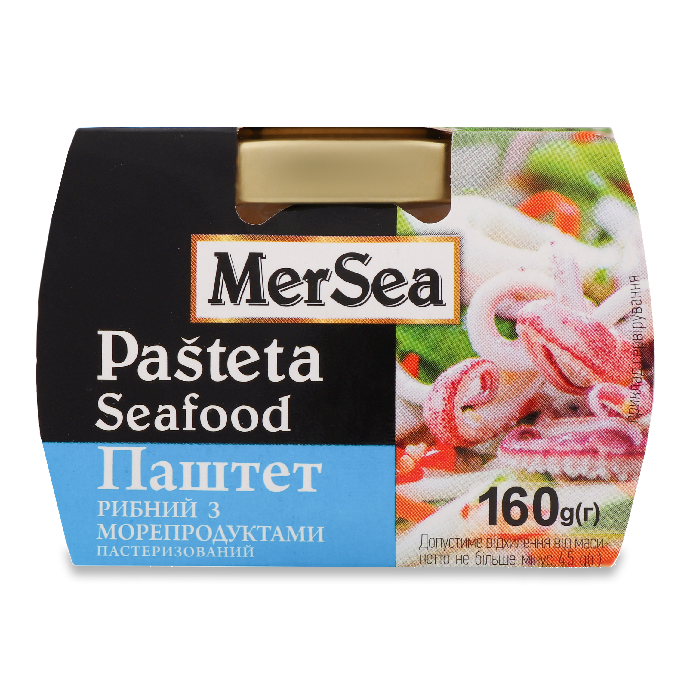 Паштет MerSea рыбный с морепродуктами 160г