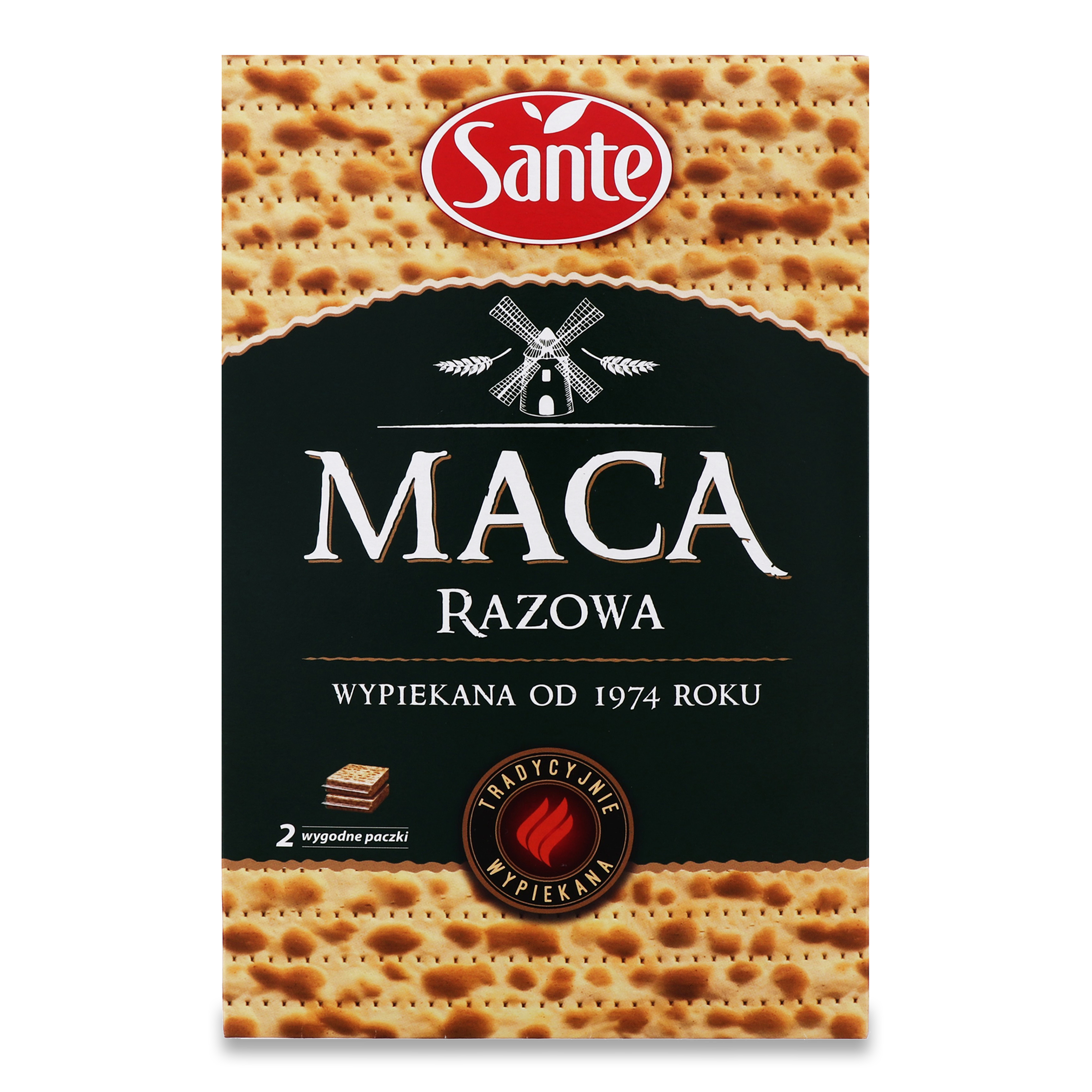 Sante whole grain matzah 180g 2