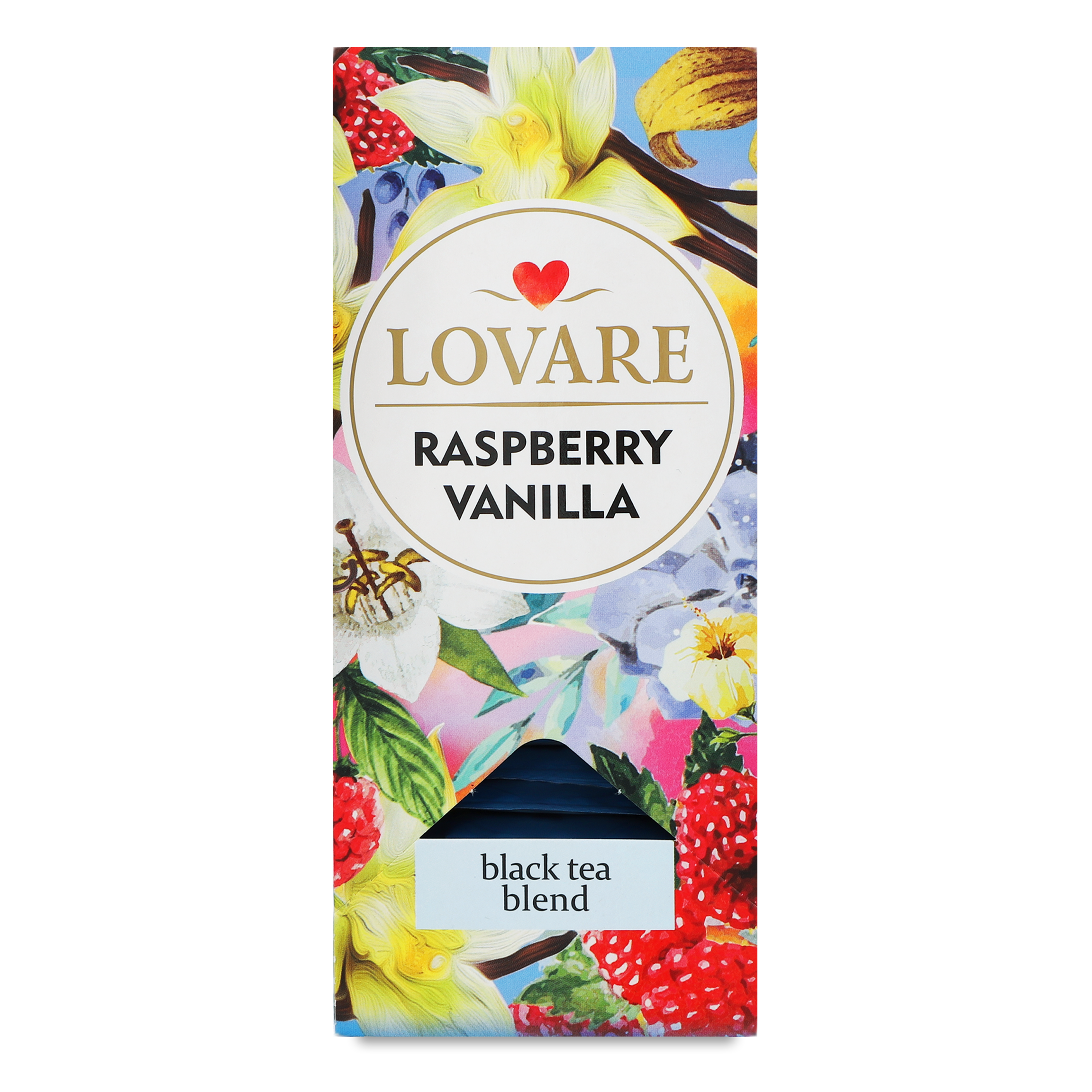 Lovare Mysterious Garden with flower petals raspberry and vanilla 2g 24pcs