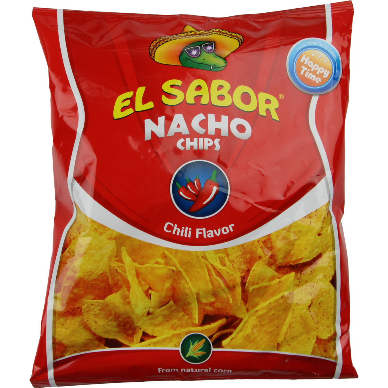 El Sabor Nacho Chips with chili flavor 100g