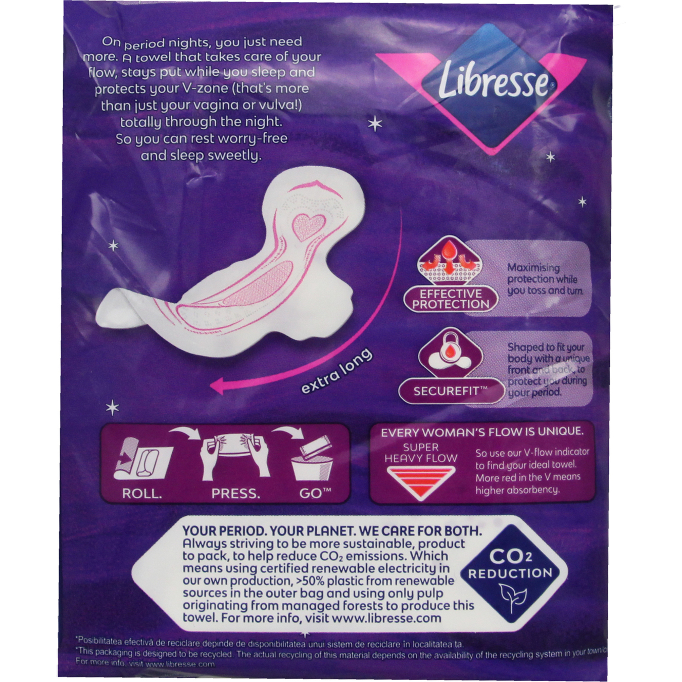 Hygienic pads Libresse Ultra Night wing ew 8 pcs 3