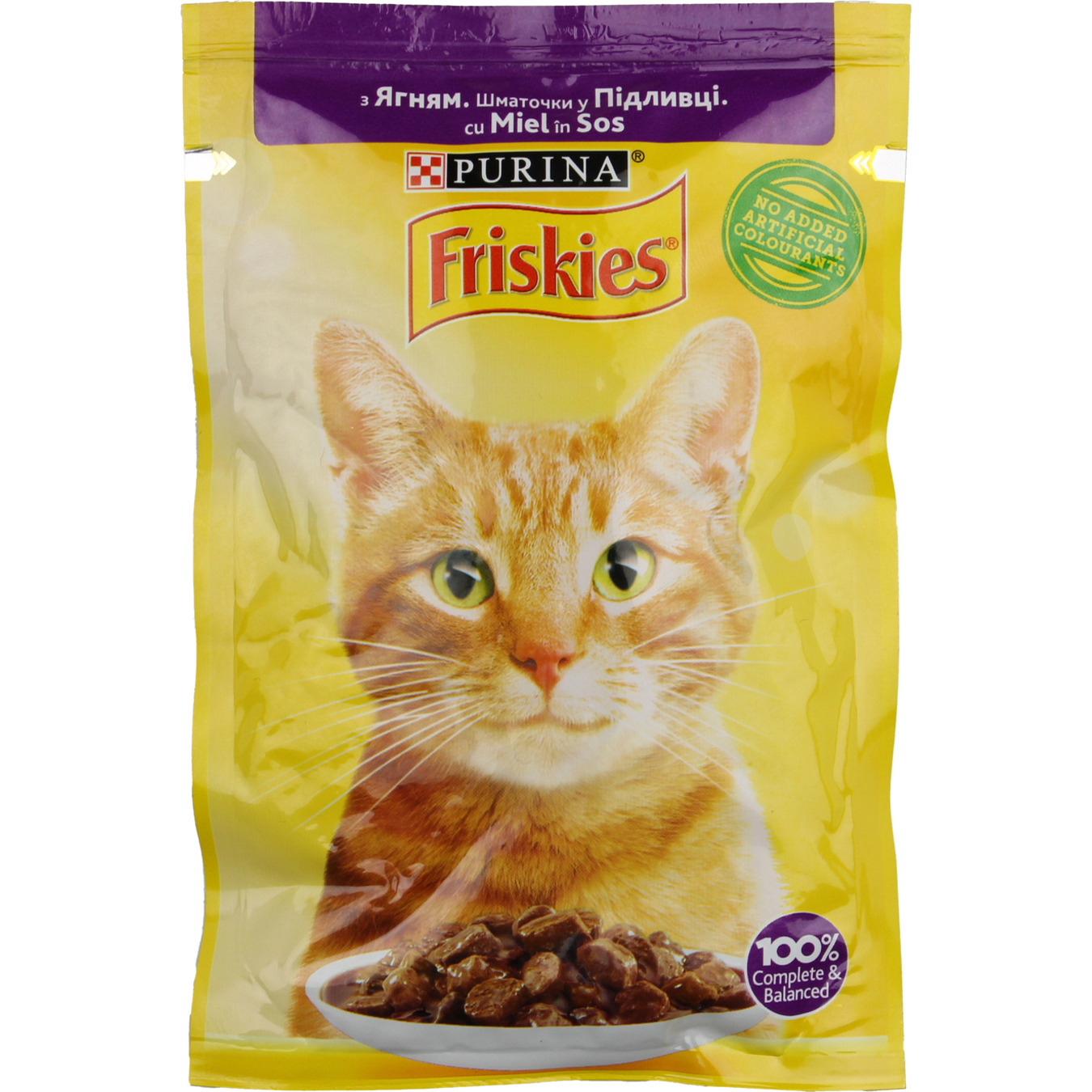 Корм Purina Friskies з ягням шматочками у соусі для котів 85г