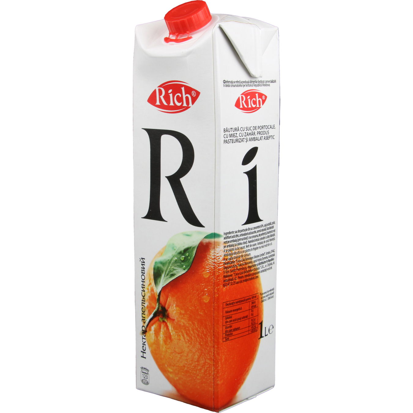 Нектар Rich Апельсиновый с мякотью 1л 3