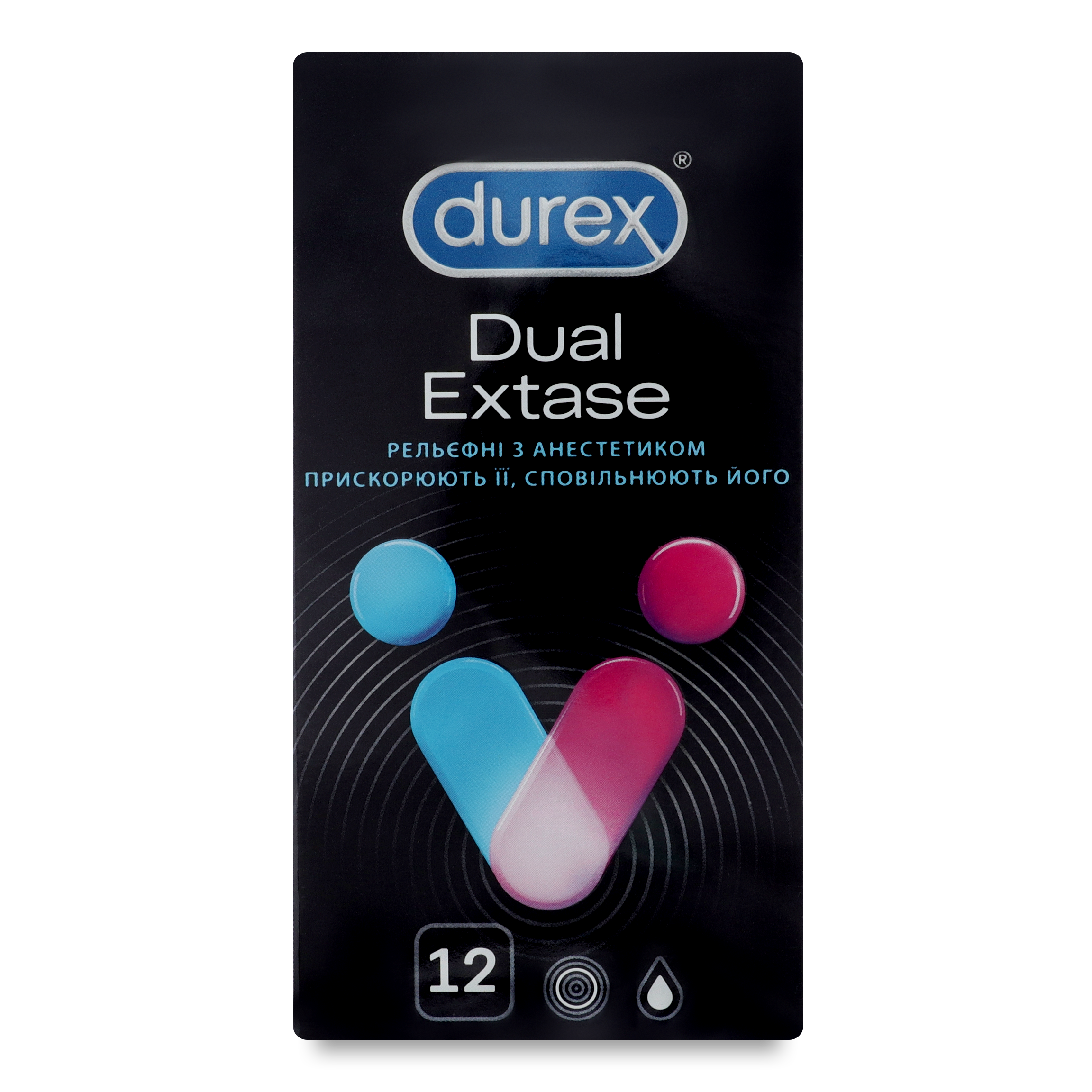 Durex Dual Extase Condoms 12pcs