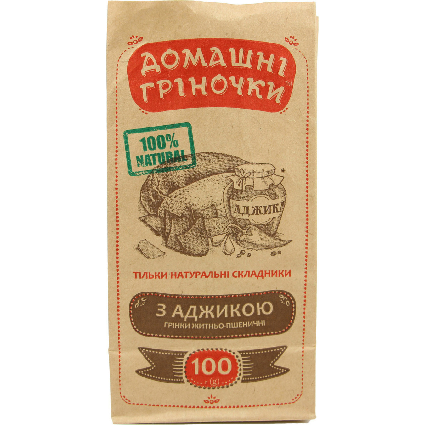 Domashni Grinochki Toasts with Adjika 100g