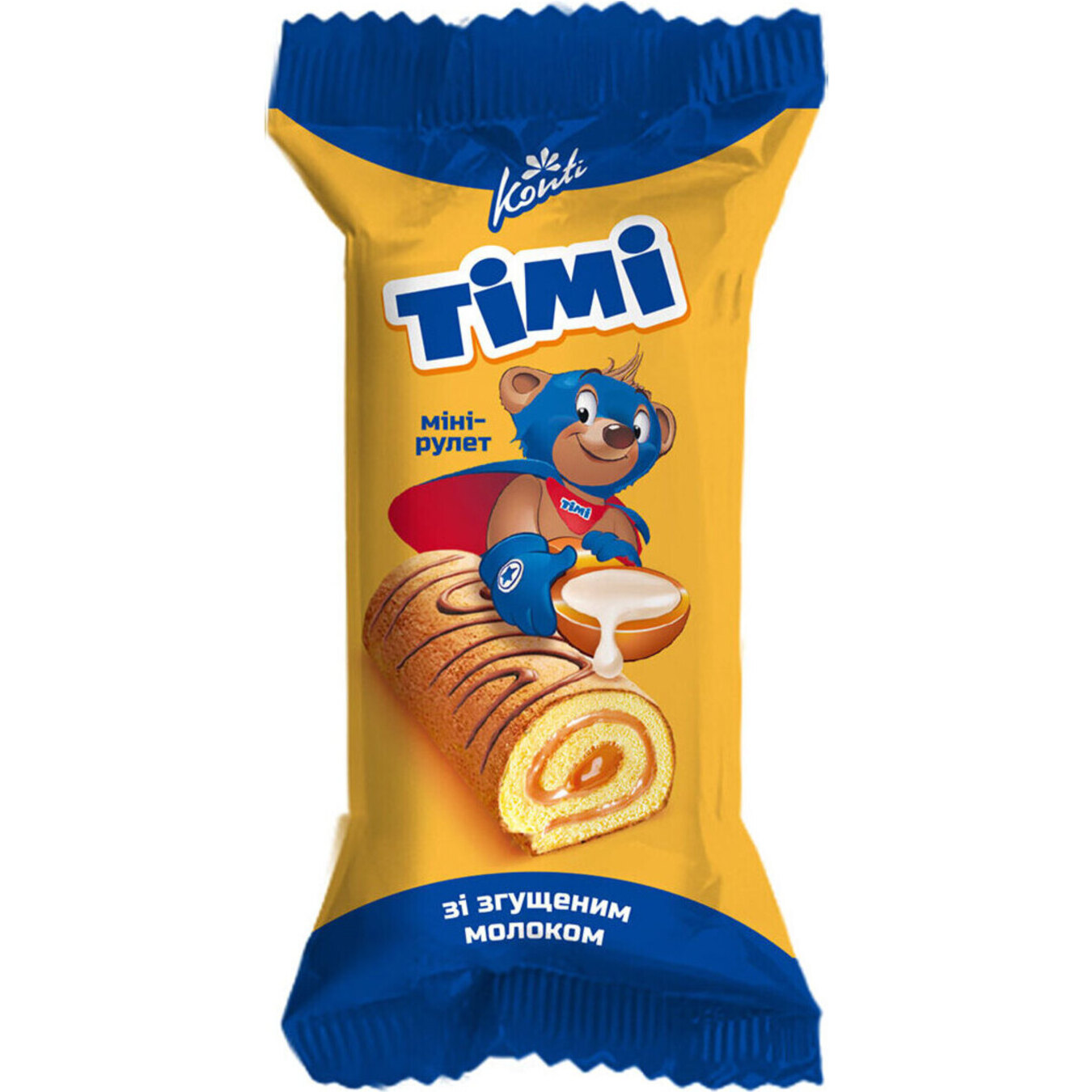 Conti Mini-roll Timi Biscuit with Condensed Milk 50g