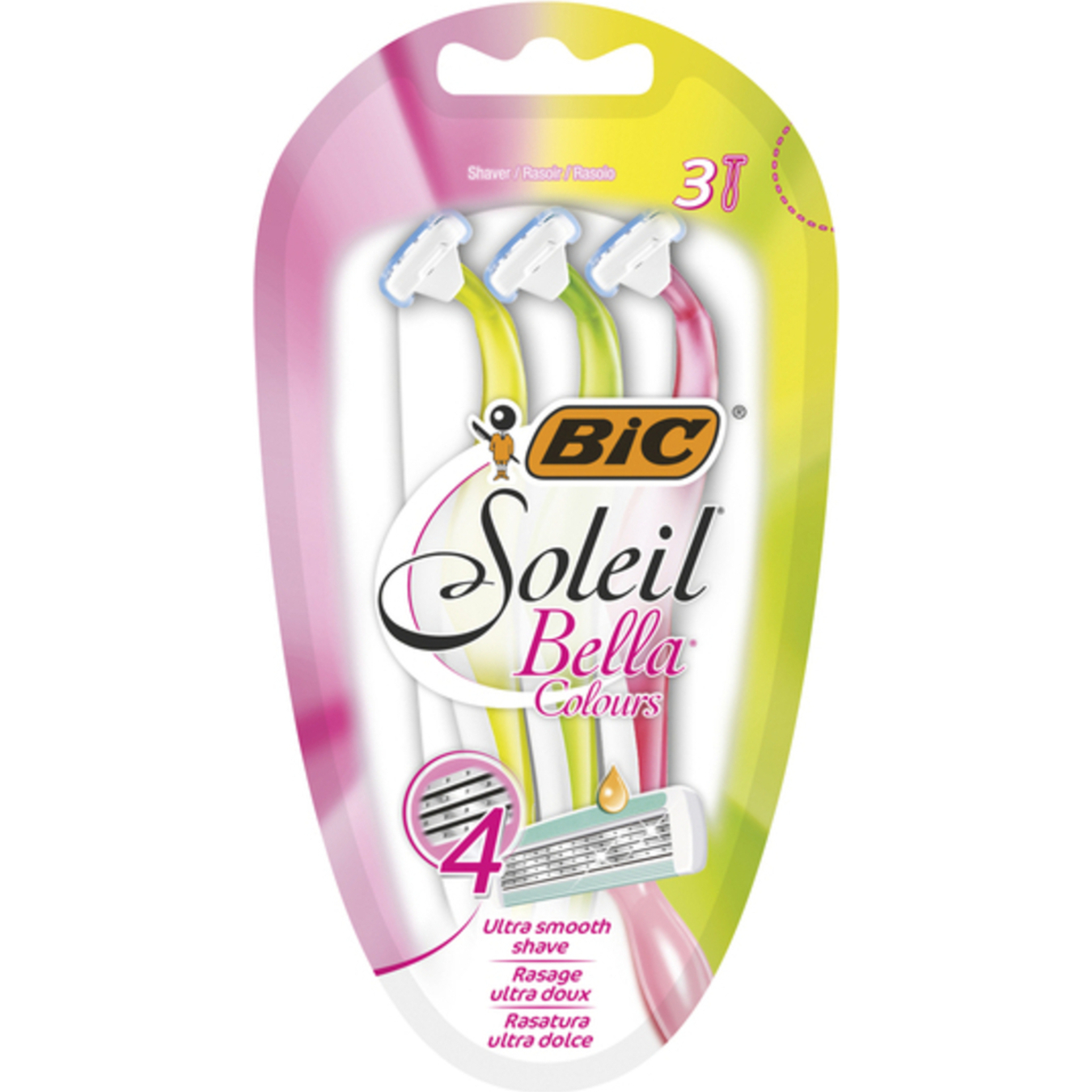 BIC Soleil Bella Colours Lady razor 3pcs
