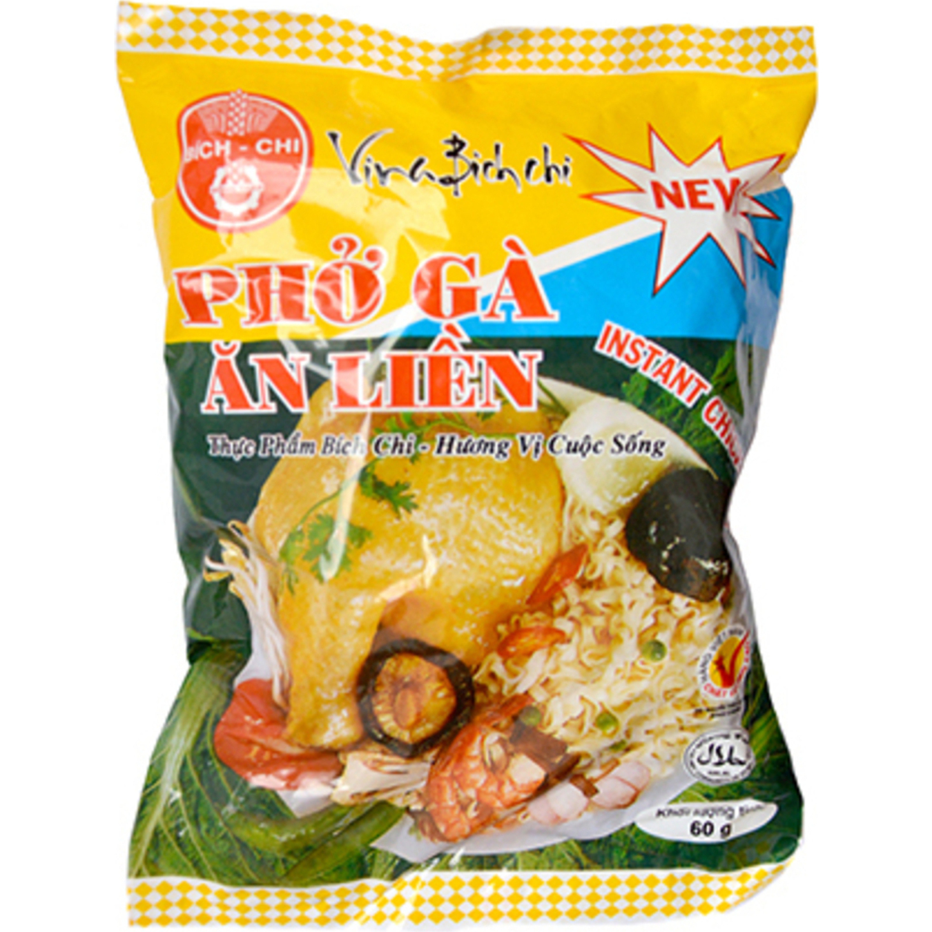 Bich-Chi rice noodles with chicken flavor 60g