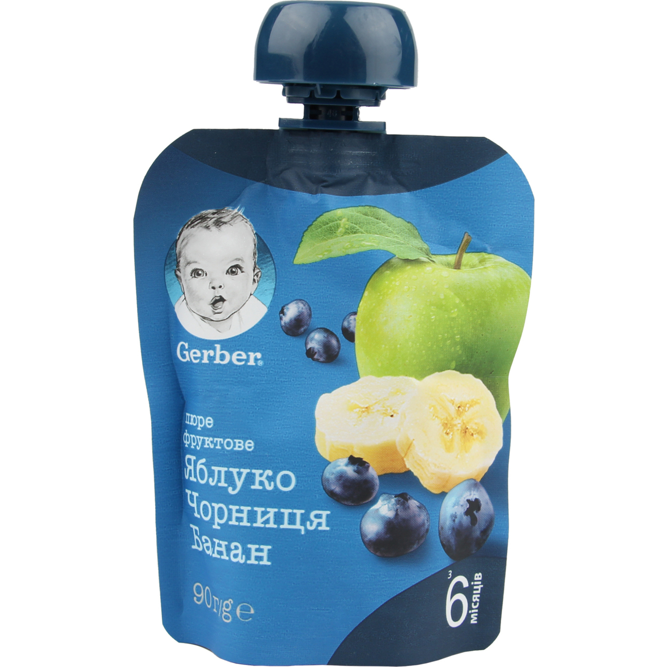 Gerber for children banana-bilberry puree 90g