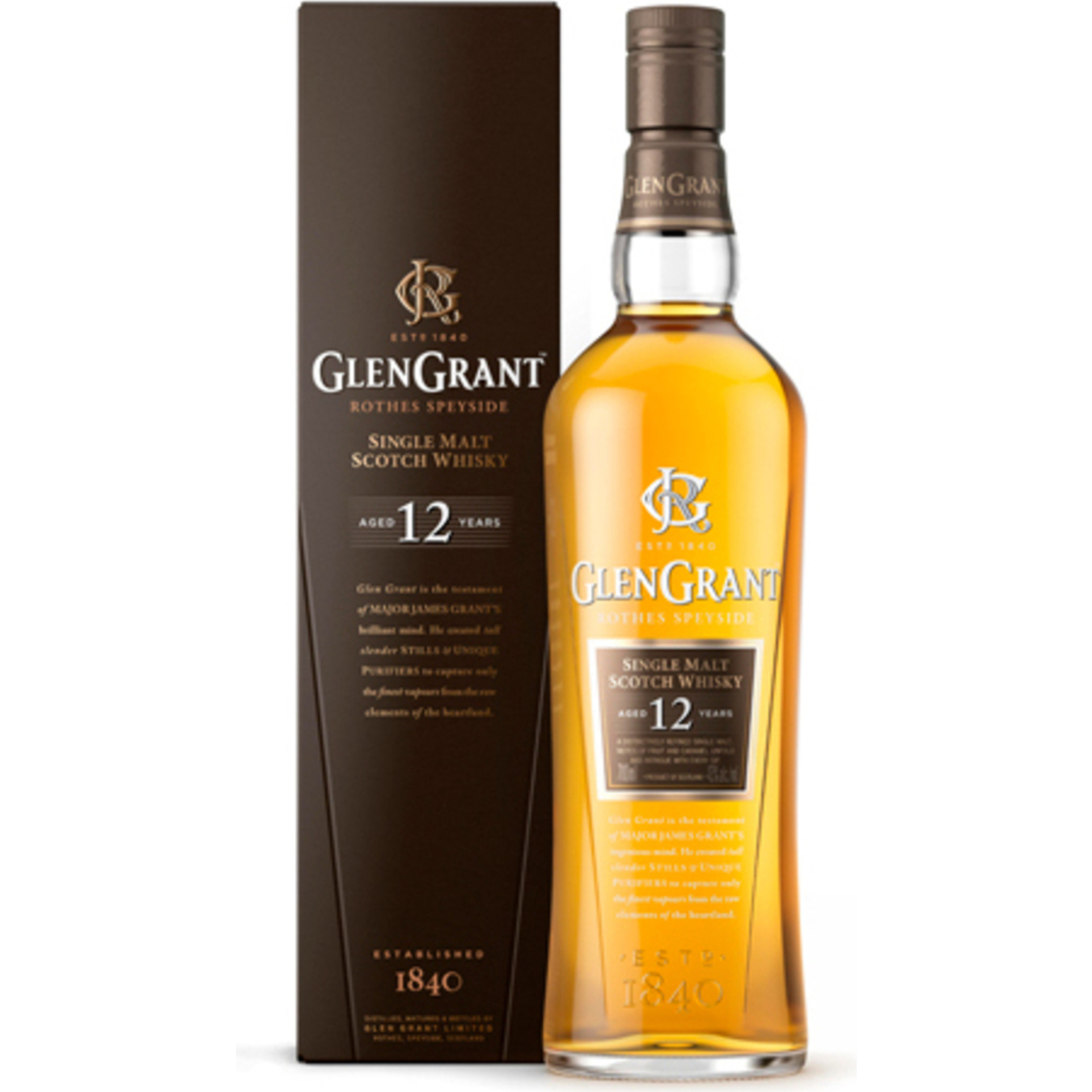 Whiskey aged 12 years Glen Grant 12 years 43% 0.7 l