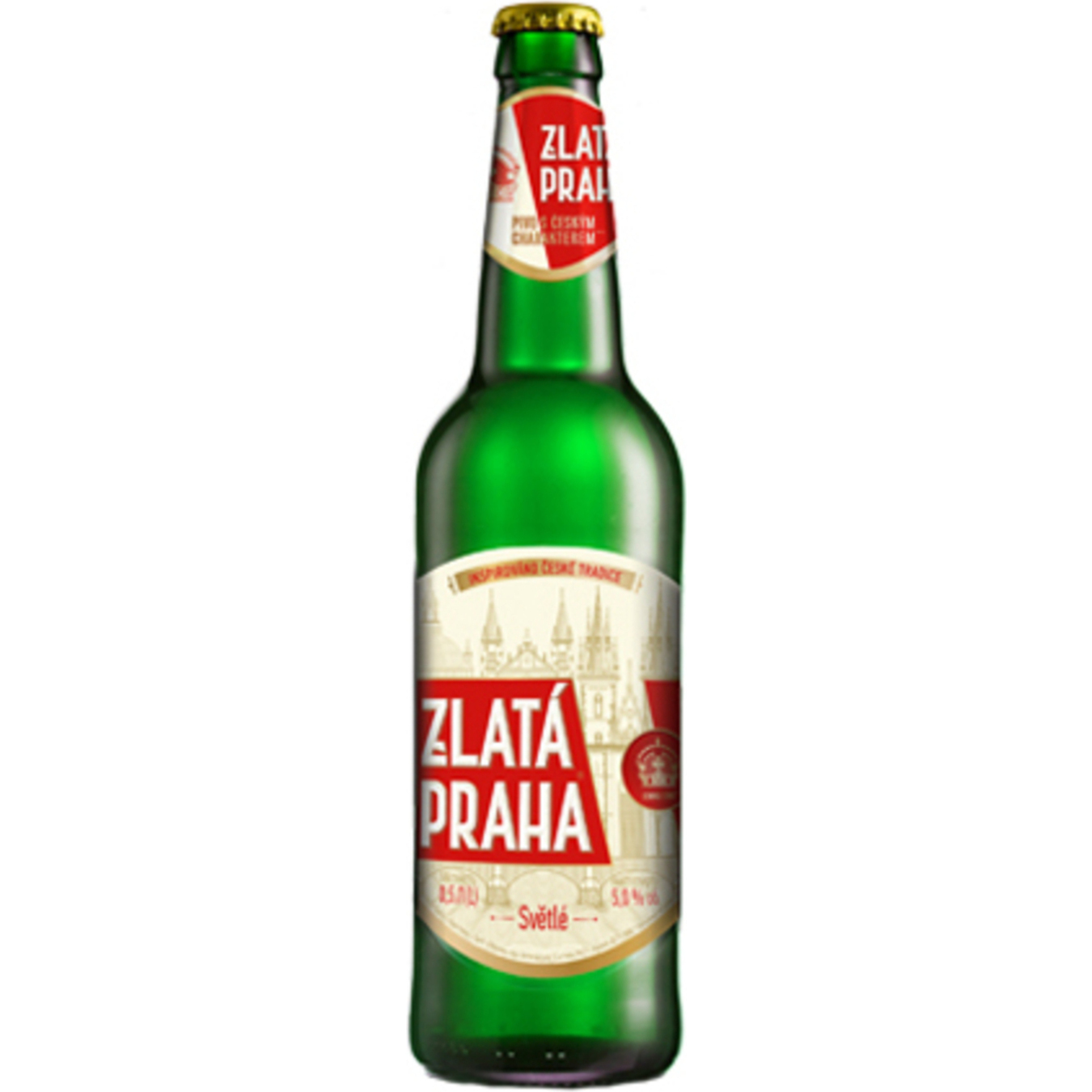 Zlata Praha light beer 5% 0,5l