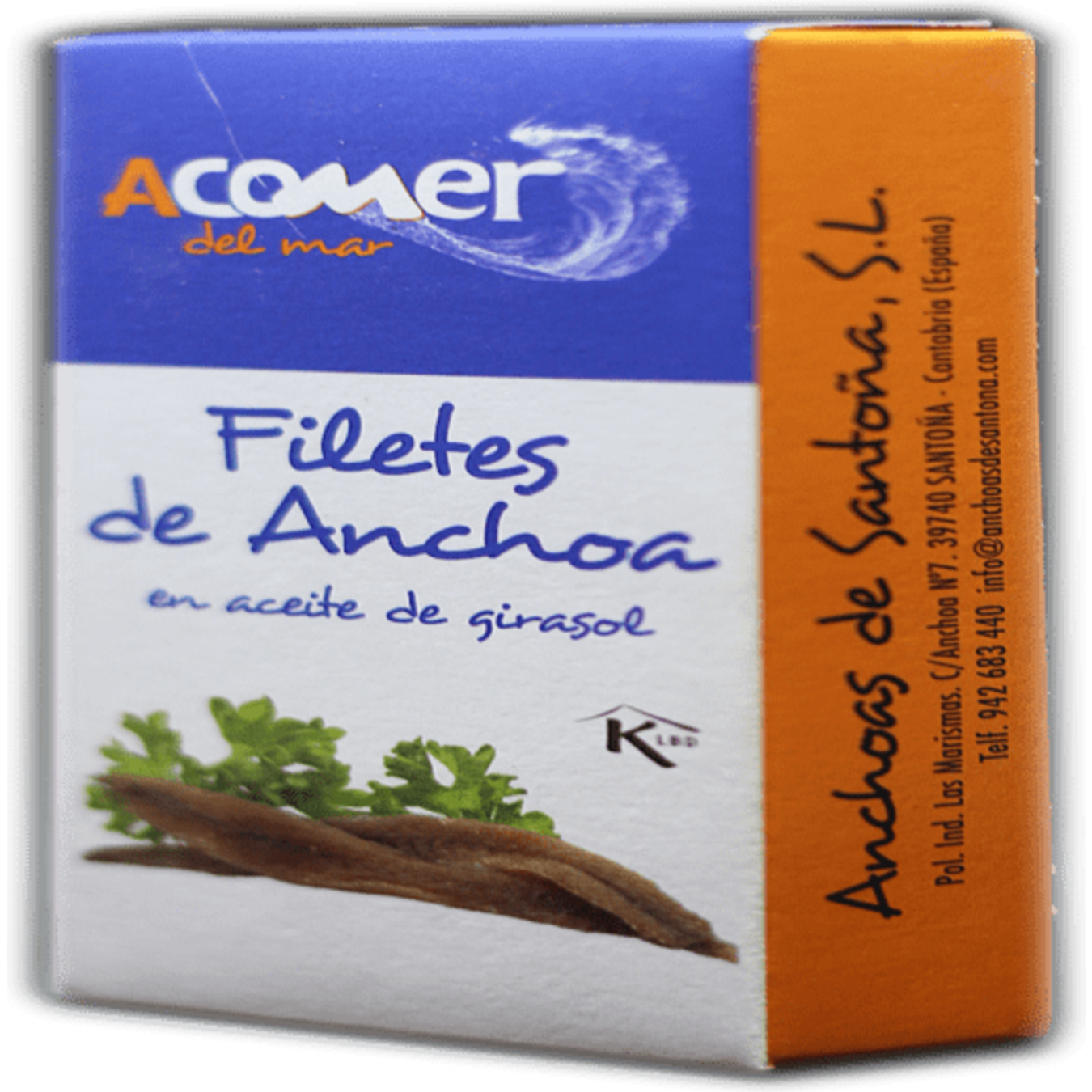 Acomer del Mar In Sunflower Oil Anchovies 45g 

