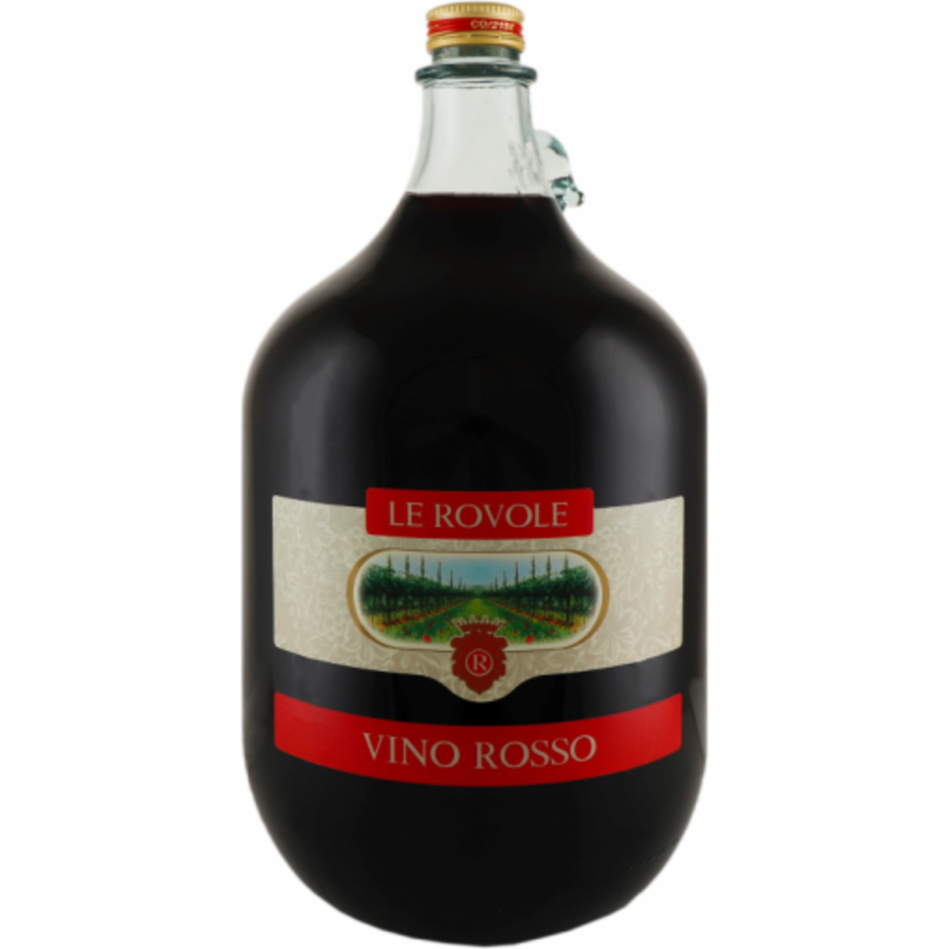 Вино Verga Le Rovole Rosso червоне сухе 10% 5л 2