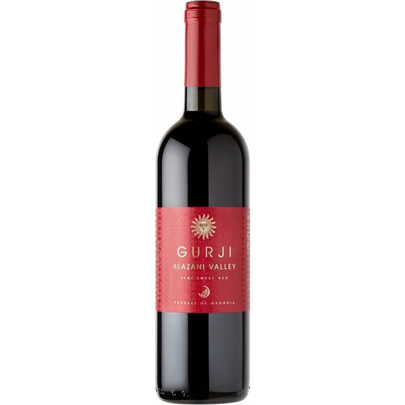 Вино Gurji Алазанська долина червоне напівсолодке 10,5% 0,75л