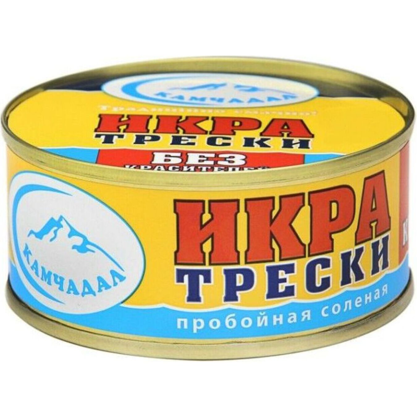 Kamchadal cod roe perforated salted iron can 80g