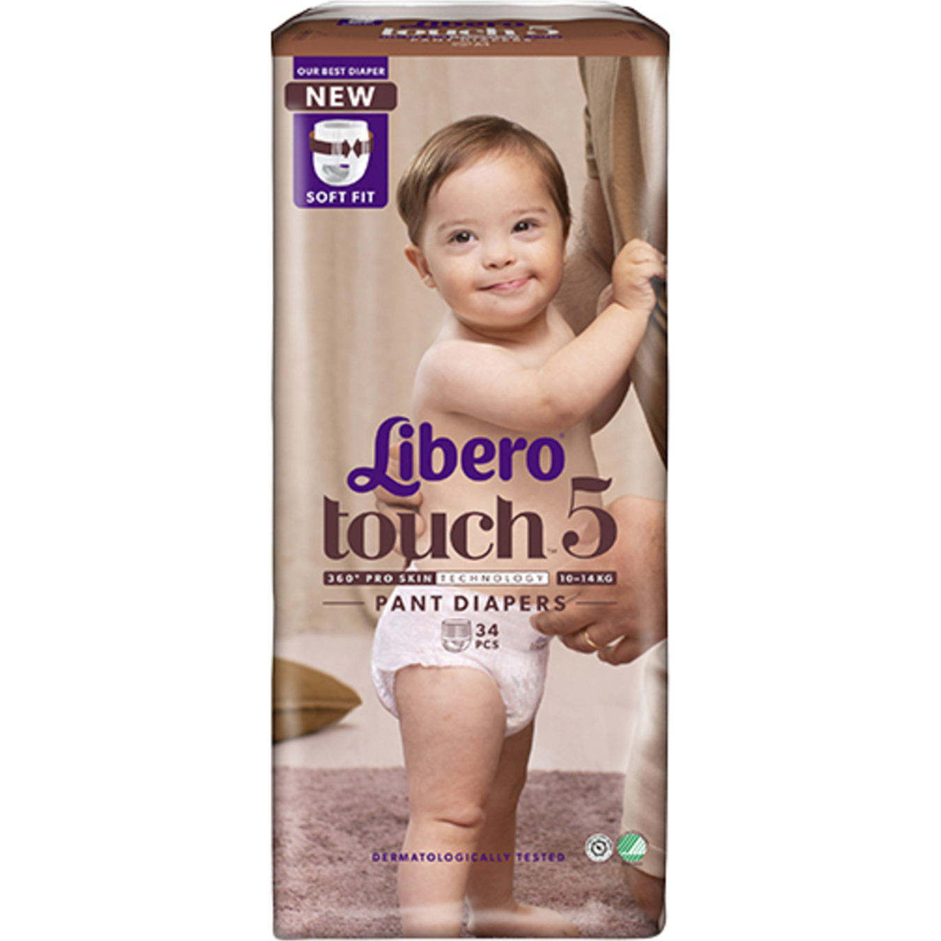 Підгузники-трусики Libero Touch 5 для дітей 10-14кг 34шт