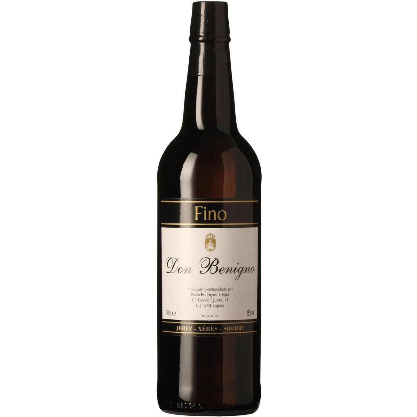 Don Benigno Fino Sherry Jerez White Dry Wine 0,75l