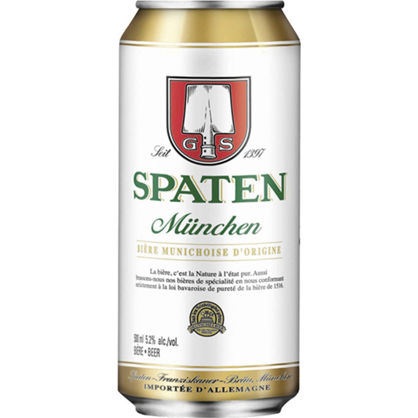 Пиво Spaten Munchen світле 5,2% 0,5л