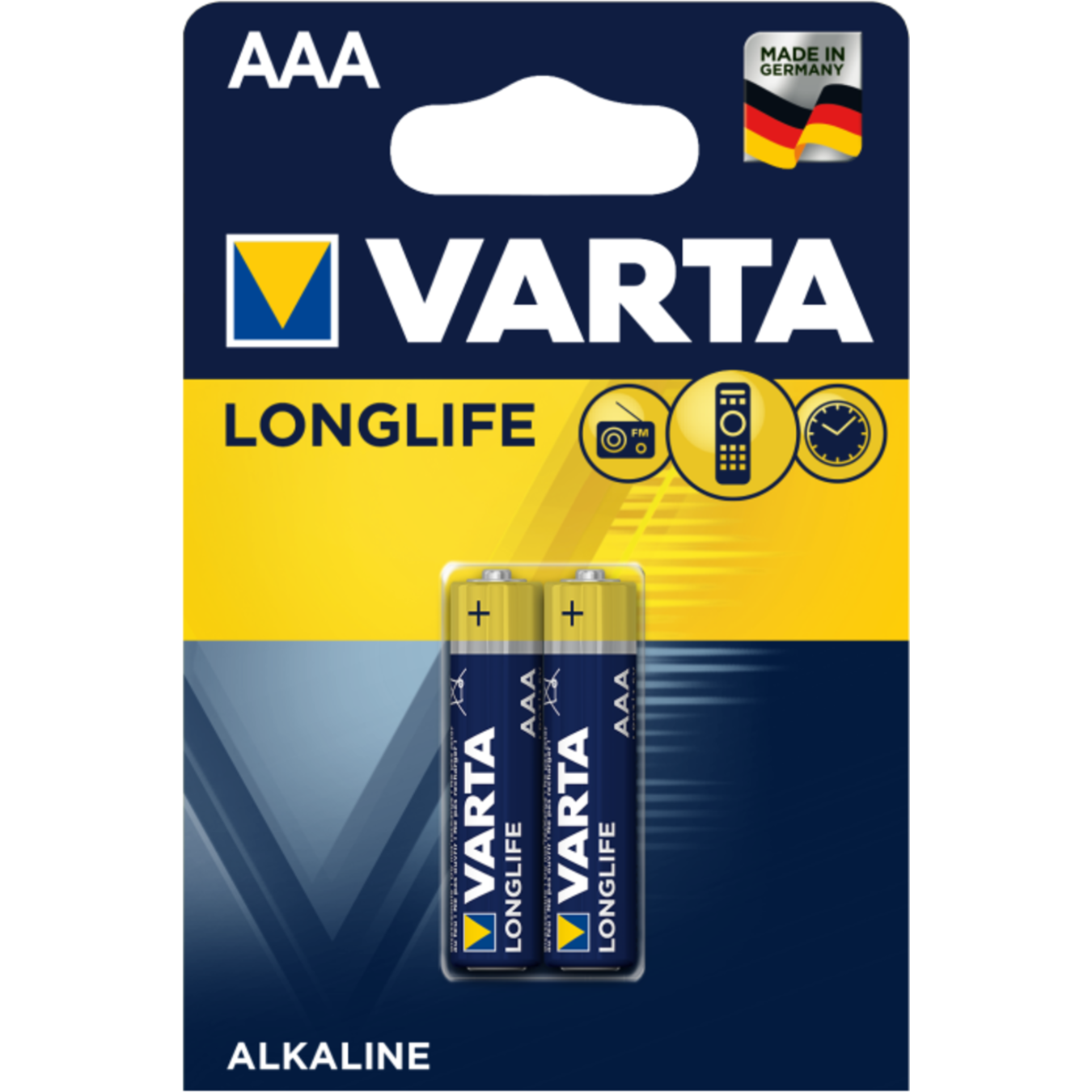 Батарейка Varta Longlife AAA BLI 2 2
