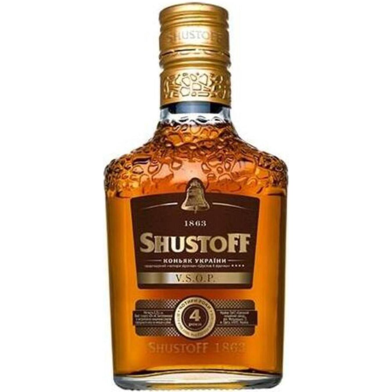 Cognac Shustov ordinary 4* 40% 0.25 l
