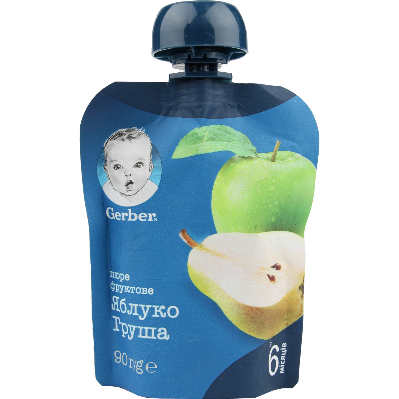 Gerber for children peach apple puree 90g