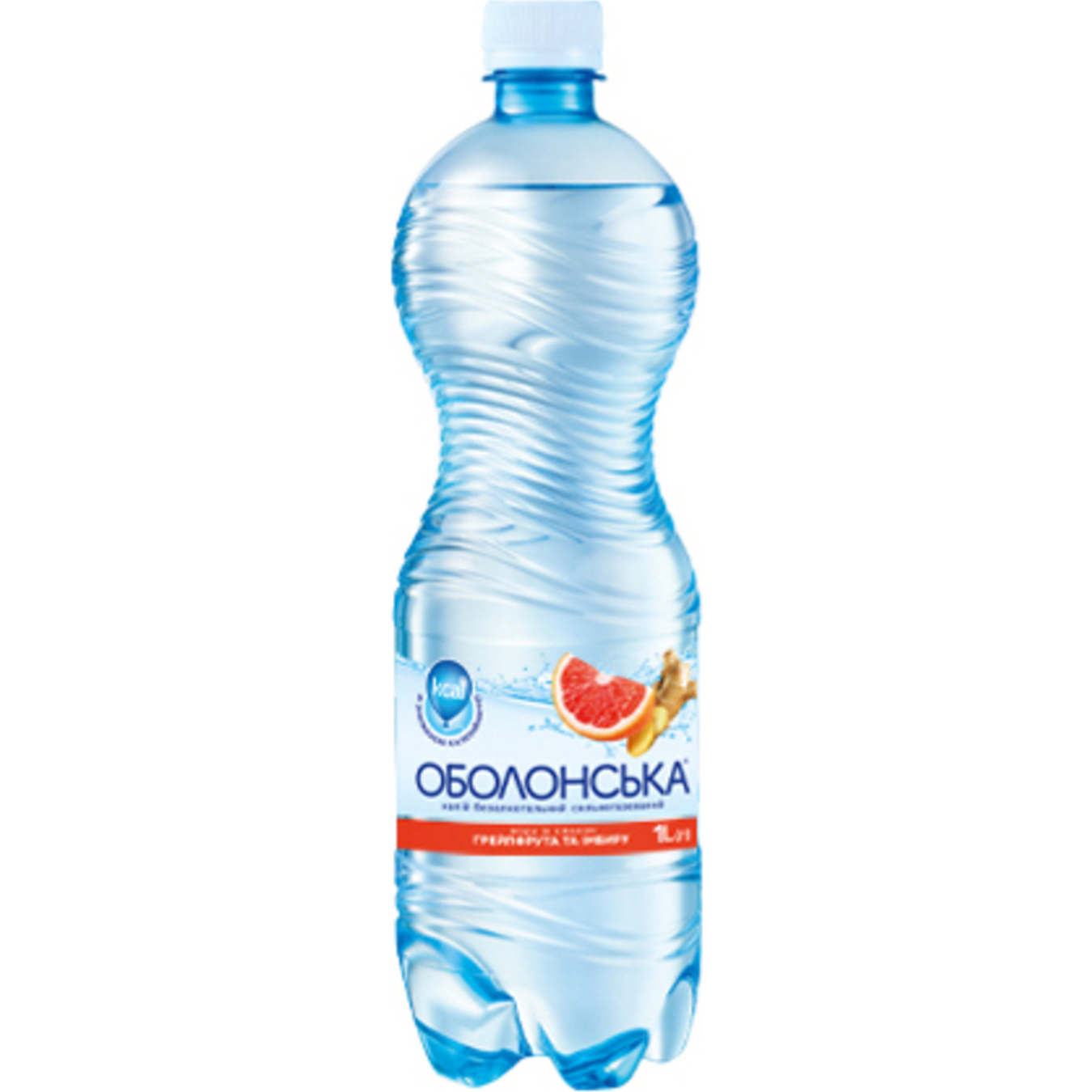 Obolonskaya water is highly carbonated with the taste of grapefruit and ginger 1l