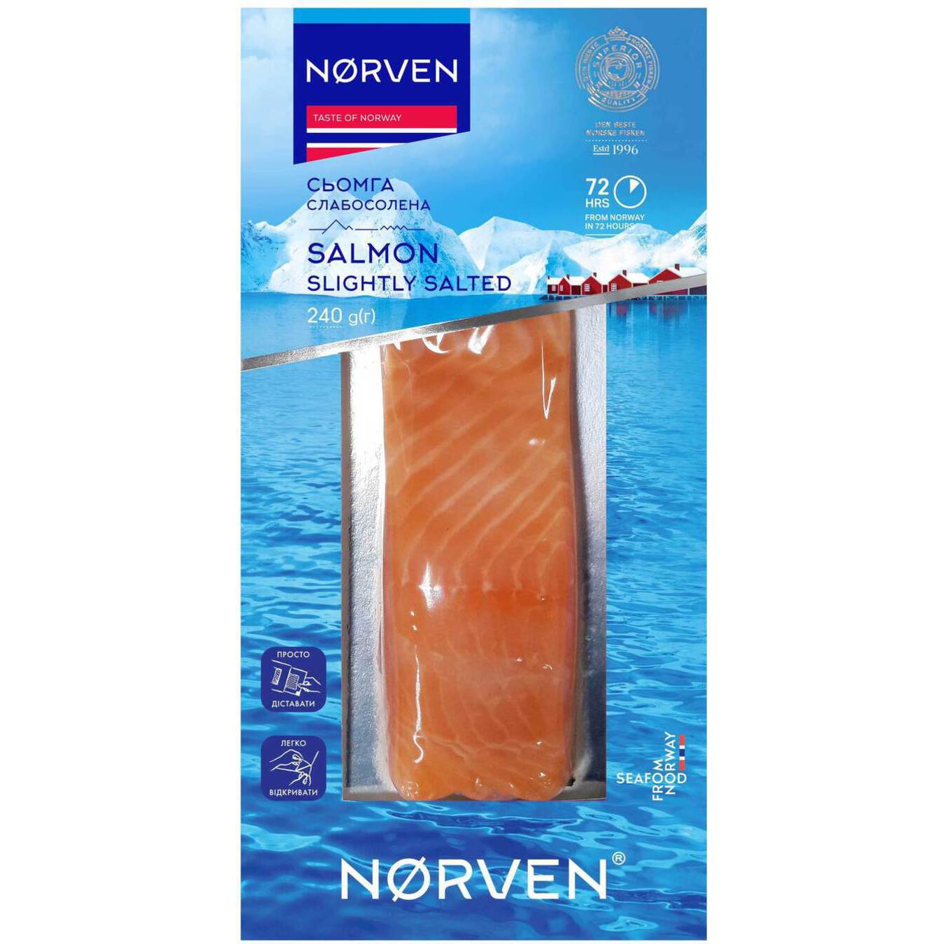 Norven light-salted salmon fillet-piece 240g