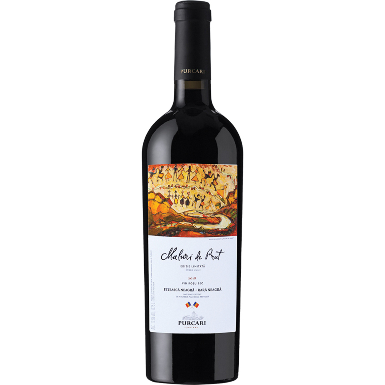 Вино Purcari Maluri de Prut Feteasca Neagra-Rara Neagra красное сухое 13% 0,75л