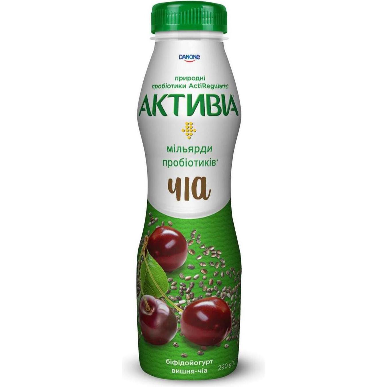 Activia cherry-chia drinking bifidoyogurt pet 0,015 290g