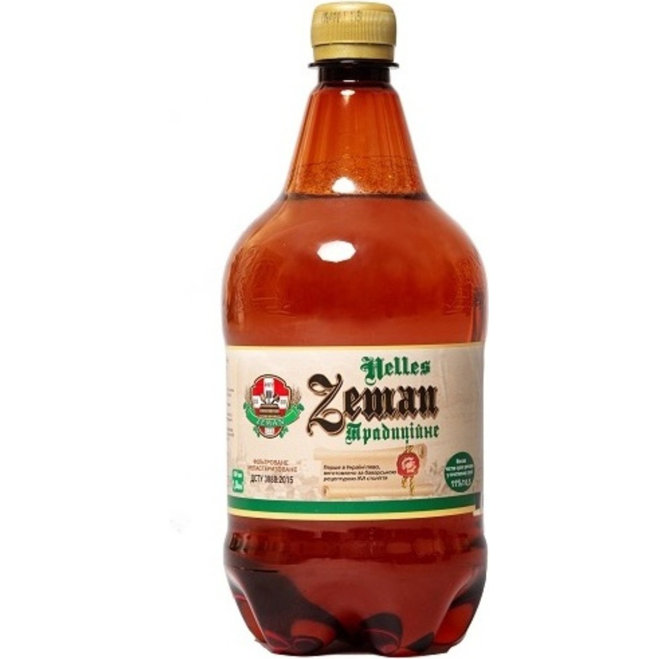 Пиво Zeman Традиційне світле 4% 1л