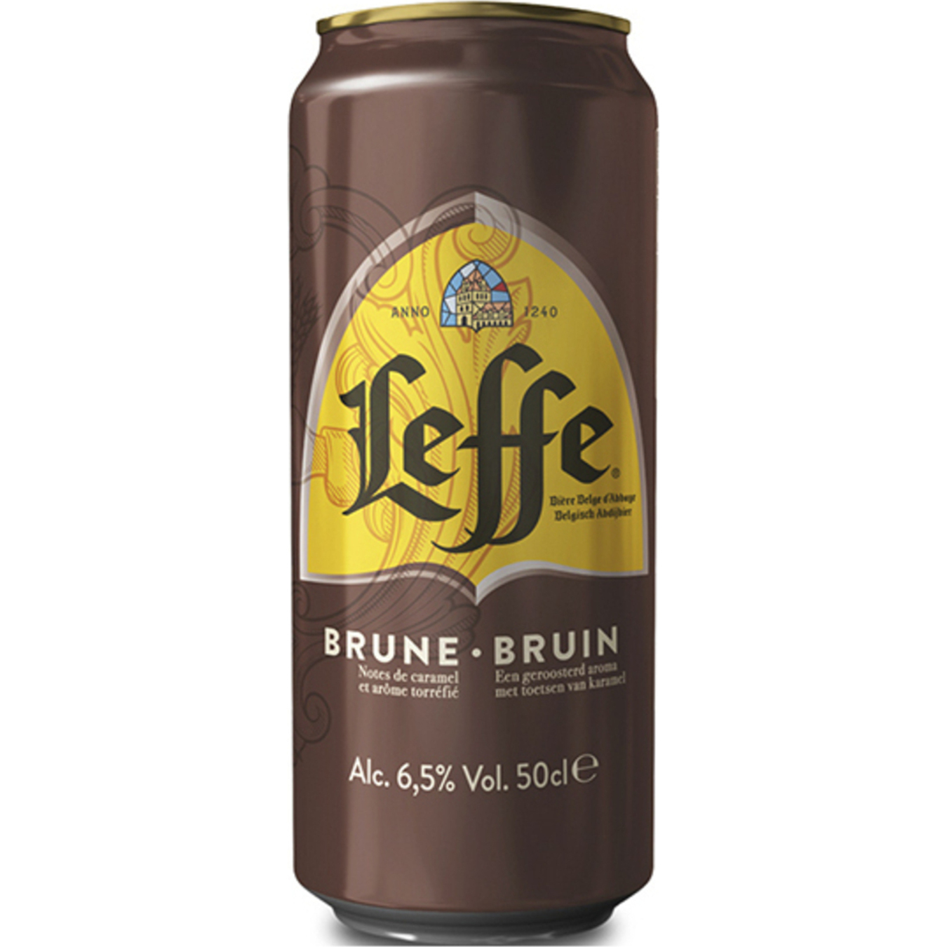 Пиво Leffe Brune темное ж/б 6,5% 0,5л