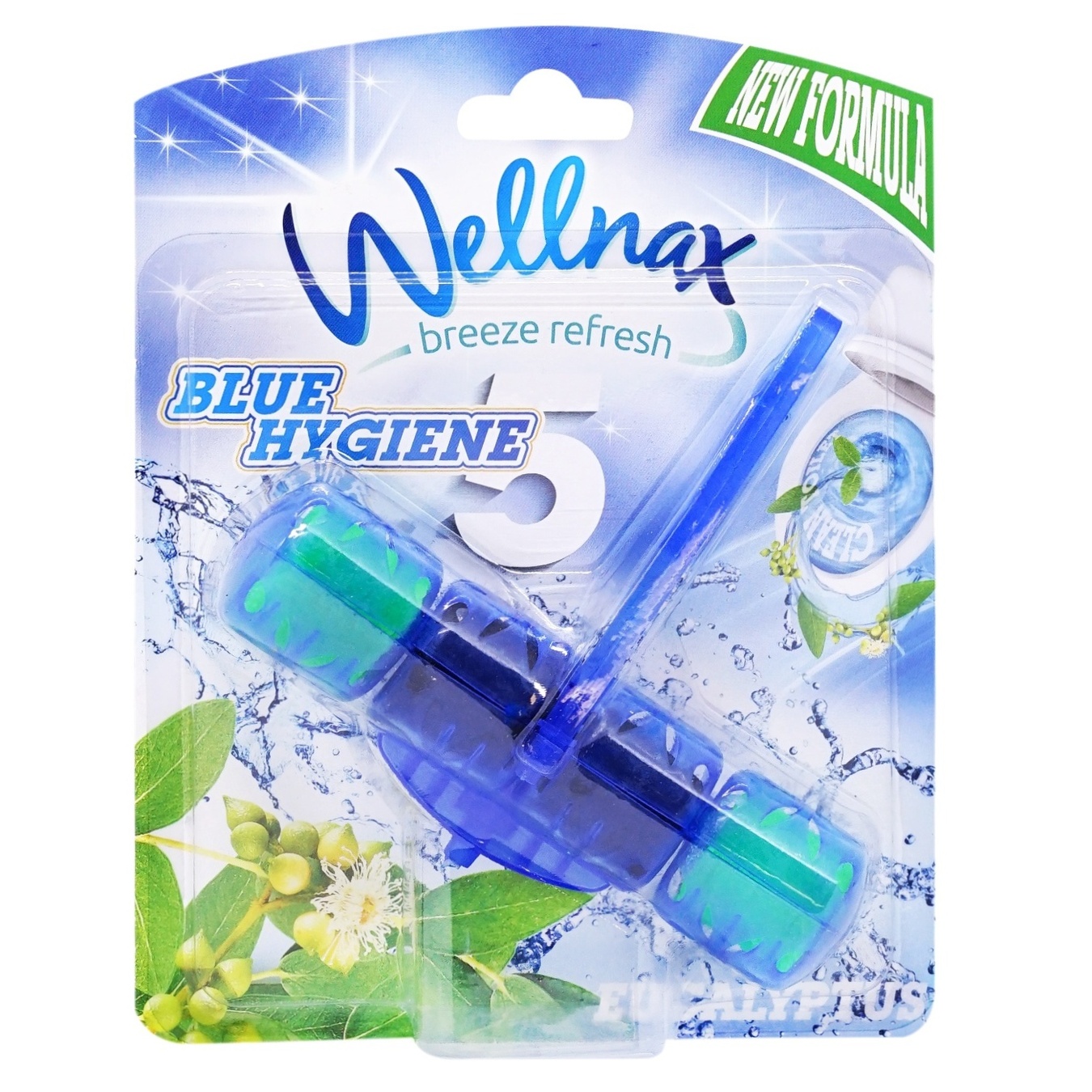 Блок для унітазу Wellnax Синя вода Евкаліпт 50г