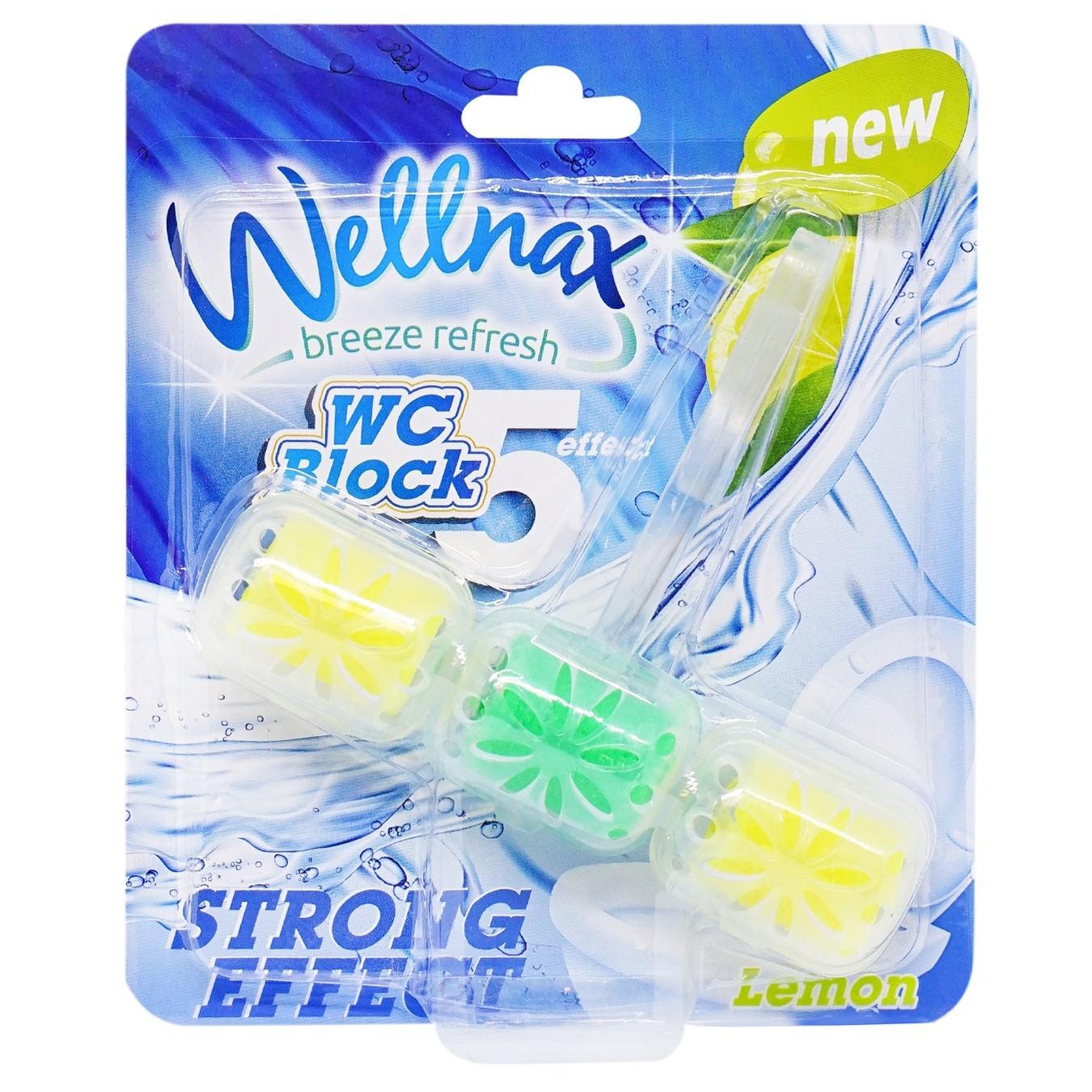 Блок для унитаза Wellnax Лимон 57г