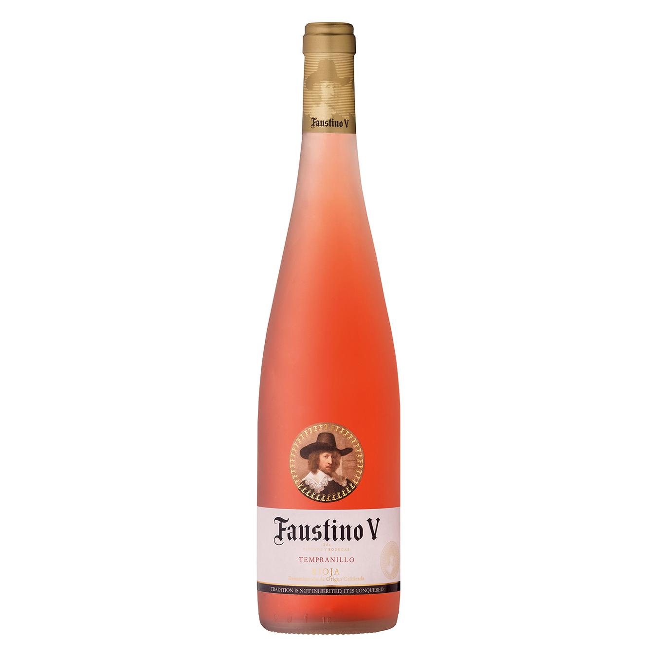 Вино Faustino V Rose Rioja DOC рожеве сухе 13% 0,75л