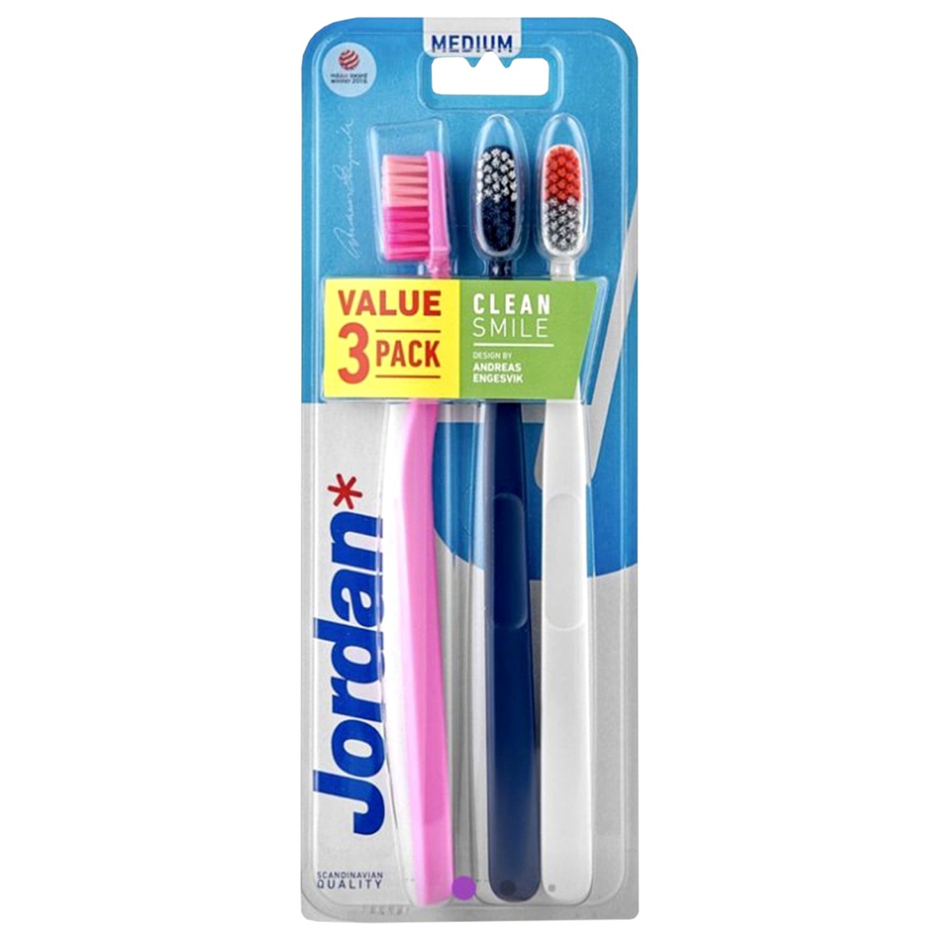 Toothbrush Jordan Clean Smile 3 pcs